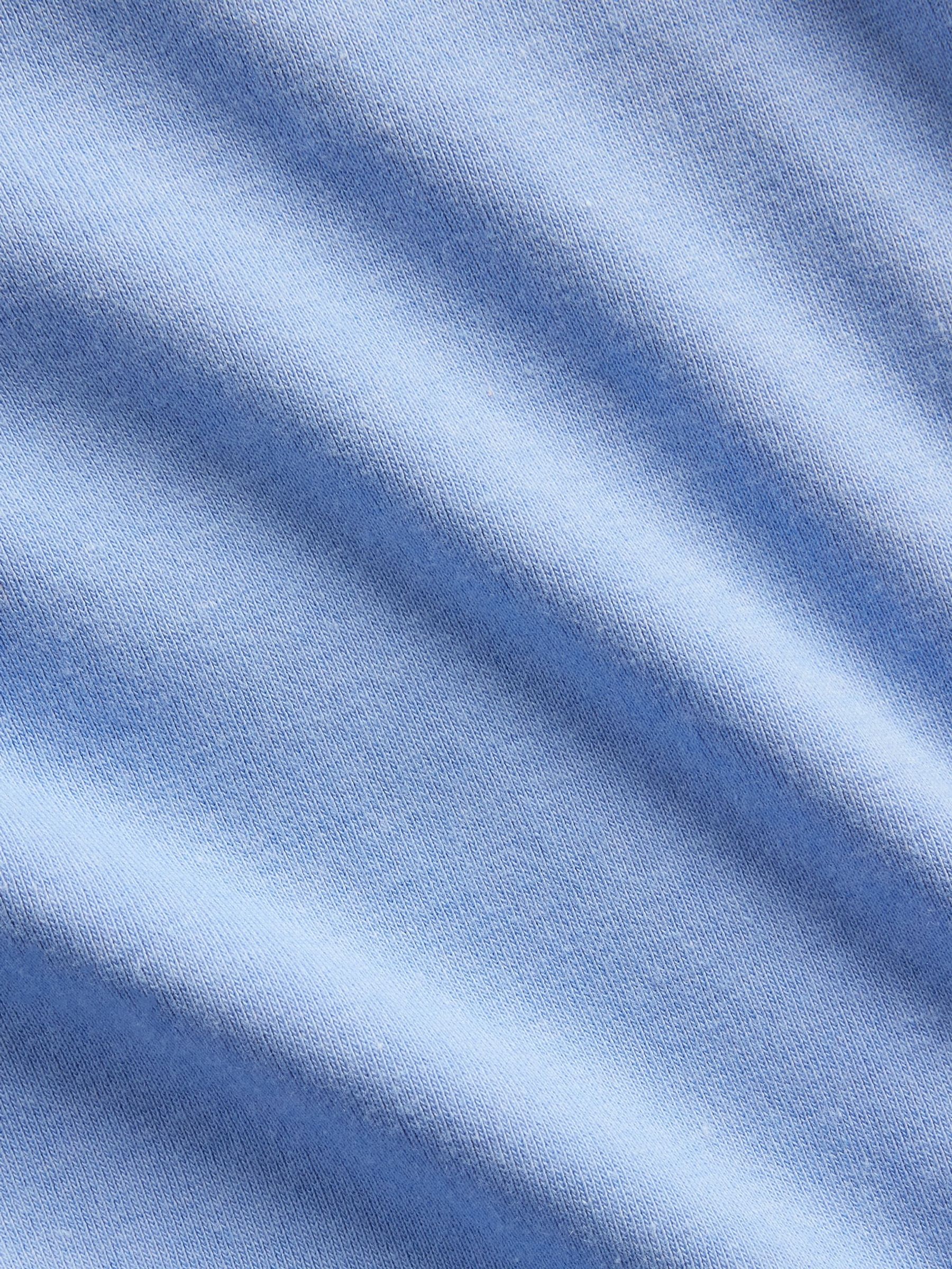 Blue Modern Crew Neck Short Sleeve T-Shirt - Image 4 of 4 Blue Modern Crew Neck Short Sleeve T-Shirt - Image 4 of 4
