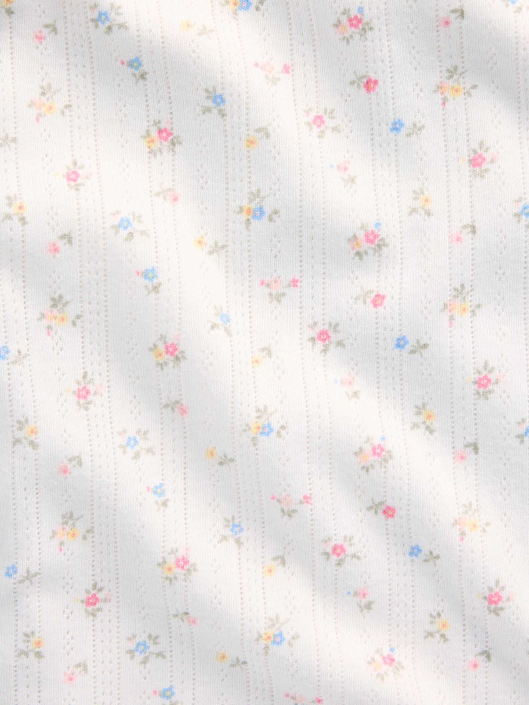 White Floral Pointelle Pyjamas Bottoms - Image 5 of 5