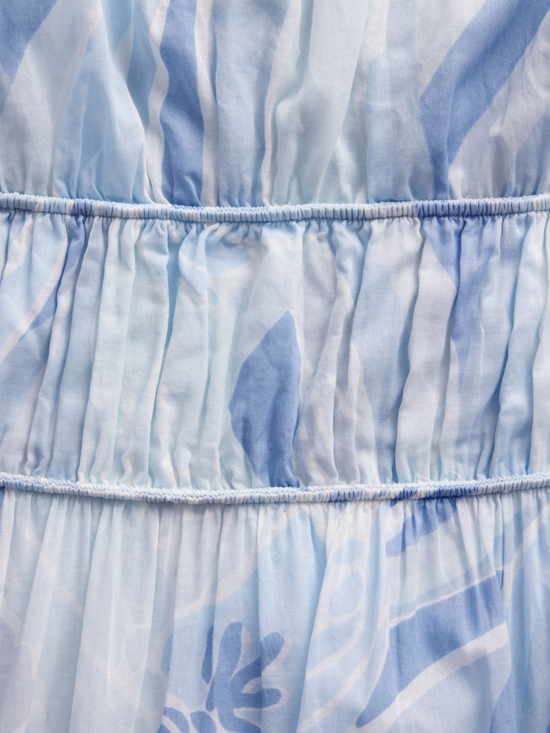 Blue Tiered Tie-Back Maxi Dress - Image 4 of 4