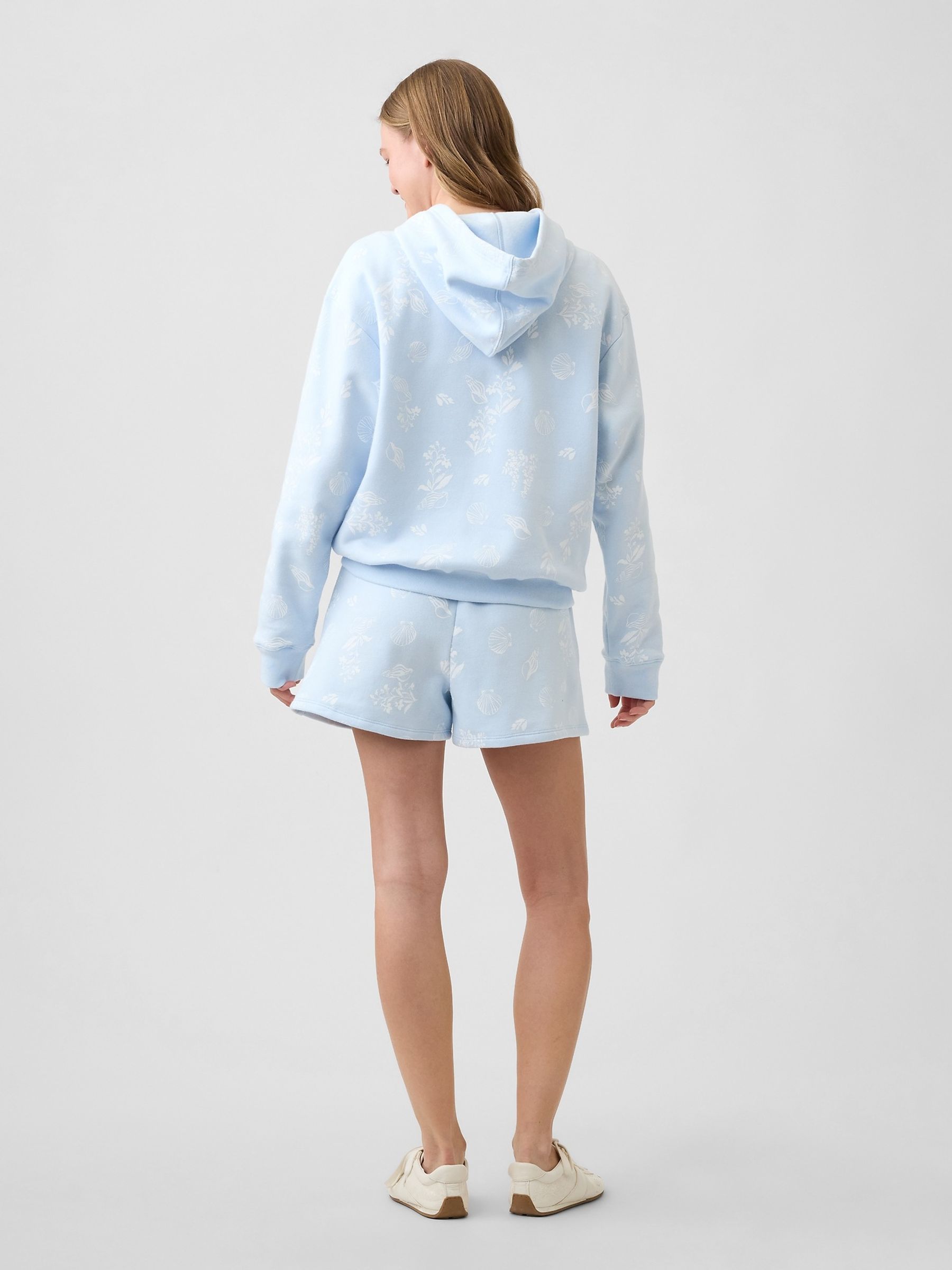 Blue Floral Logo Shorts - Image 2 of 5