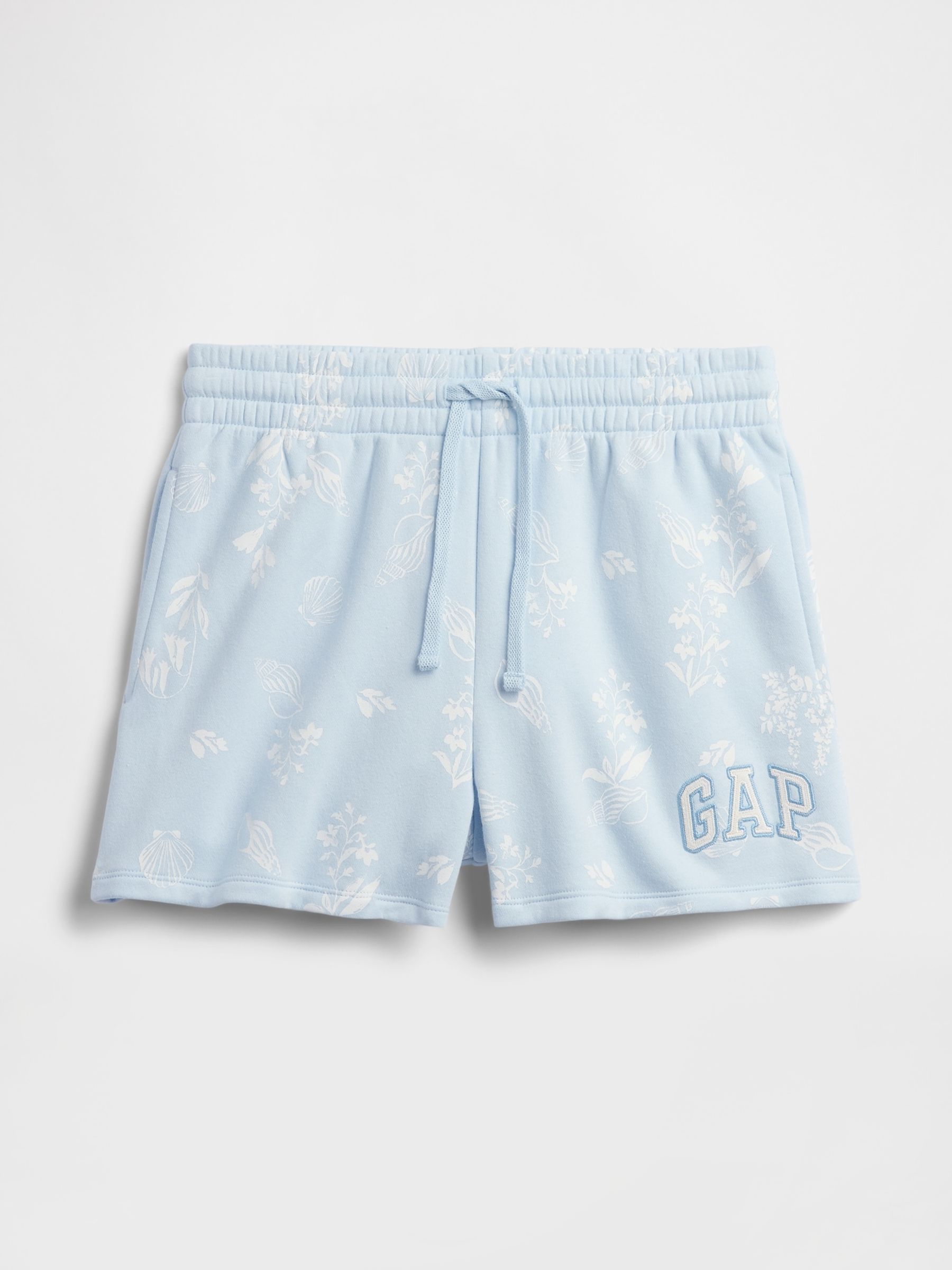 Blue Floral Logo Shorts - Image 5 of 5