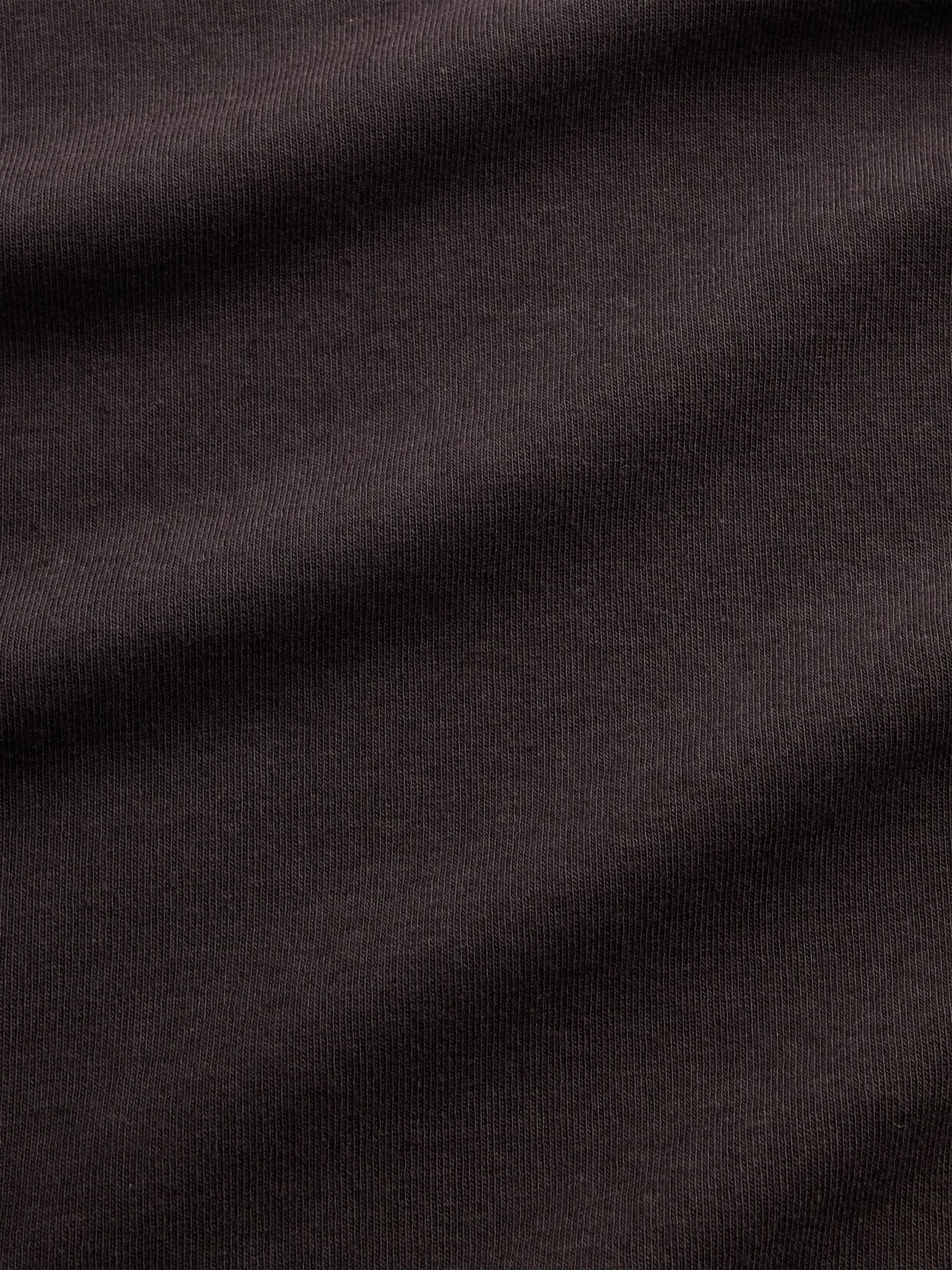 Brown Modern V-Neck Short Sleeve T-Shirt - Image 4 of 4
