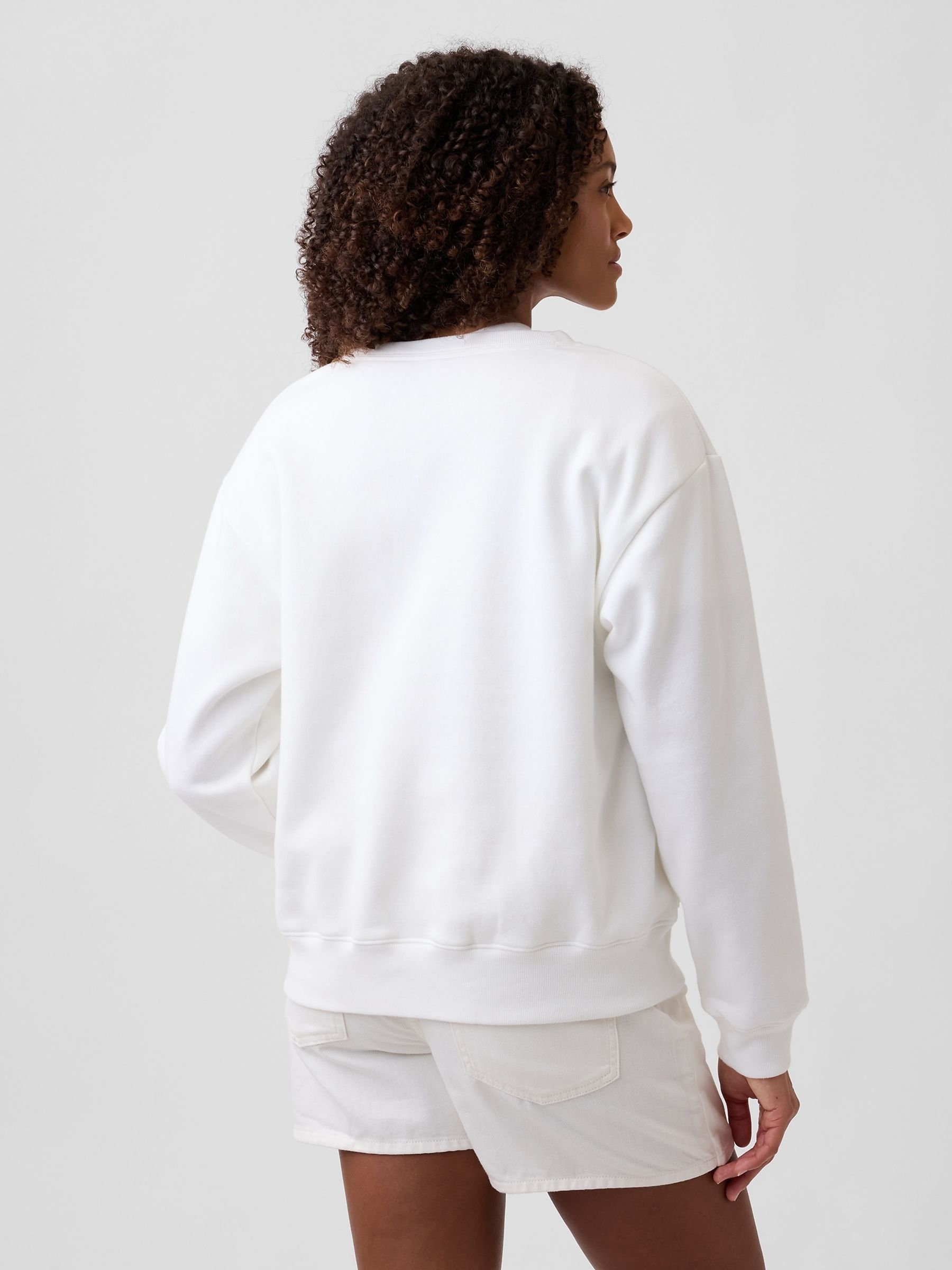 White Brannan Bear Logo Sweatshirt - Image 2 of 5