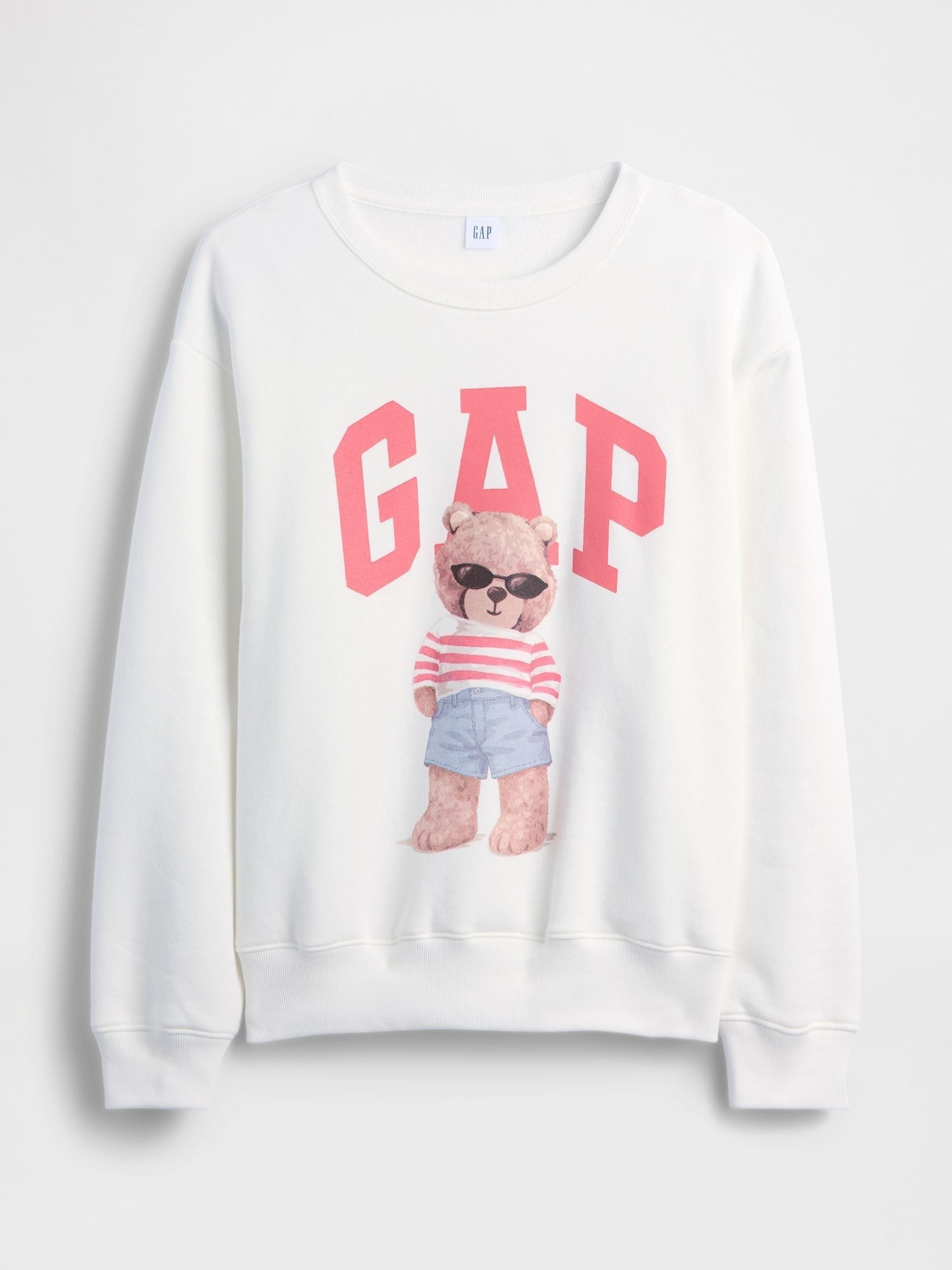 White Brannan Bear Logo Sweatshirt - Image 5 of 5