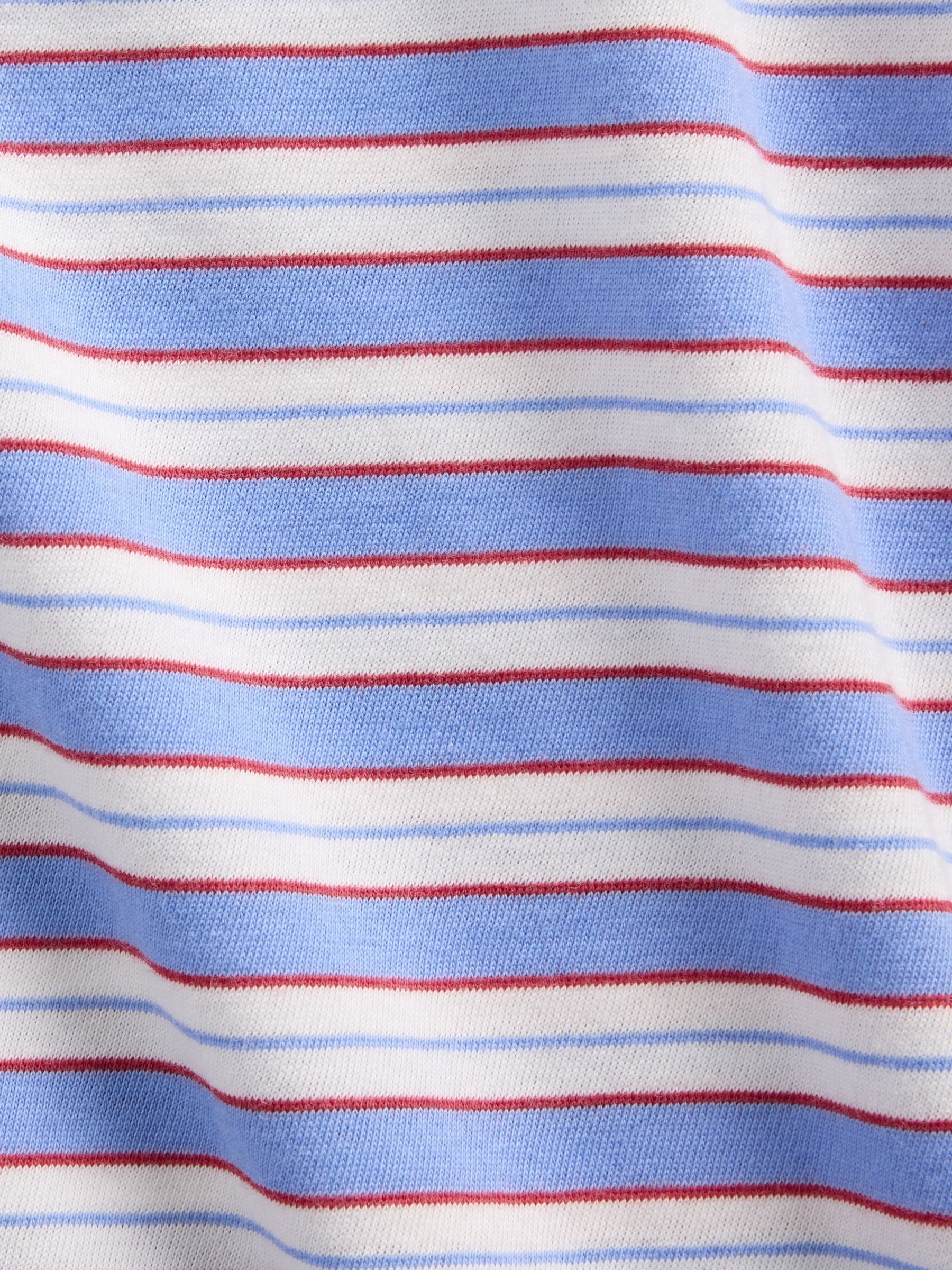 Blue Stripe VintageSoft Short Sleeve T-Shirt - Image 4 of 4