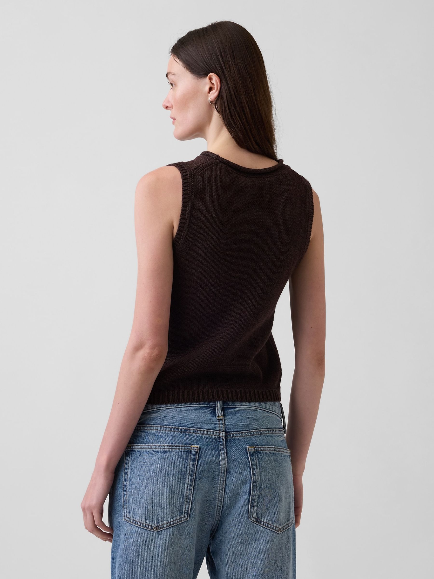 Brown Knitted Vest - Image 2 of 4