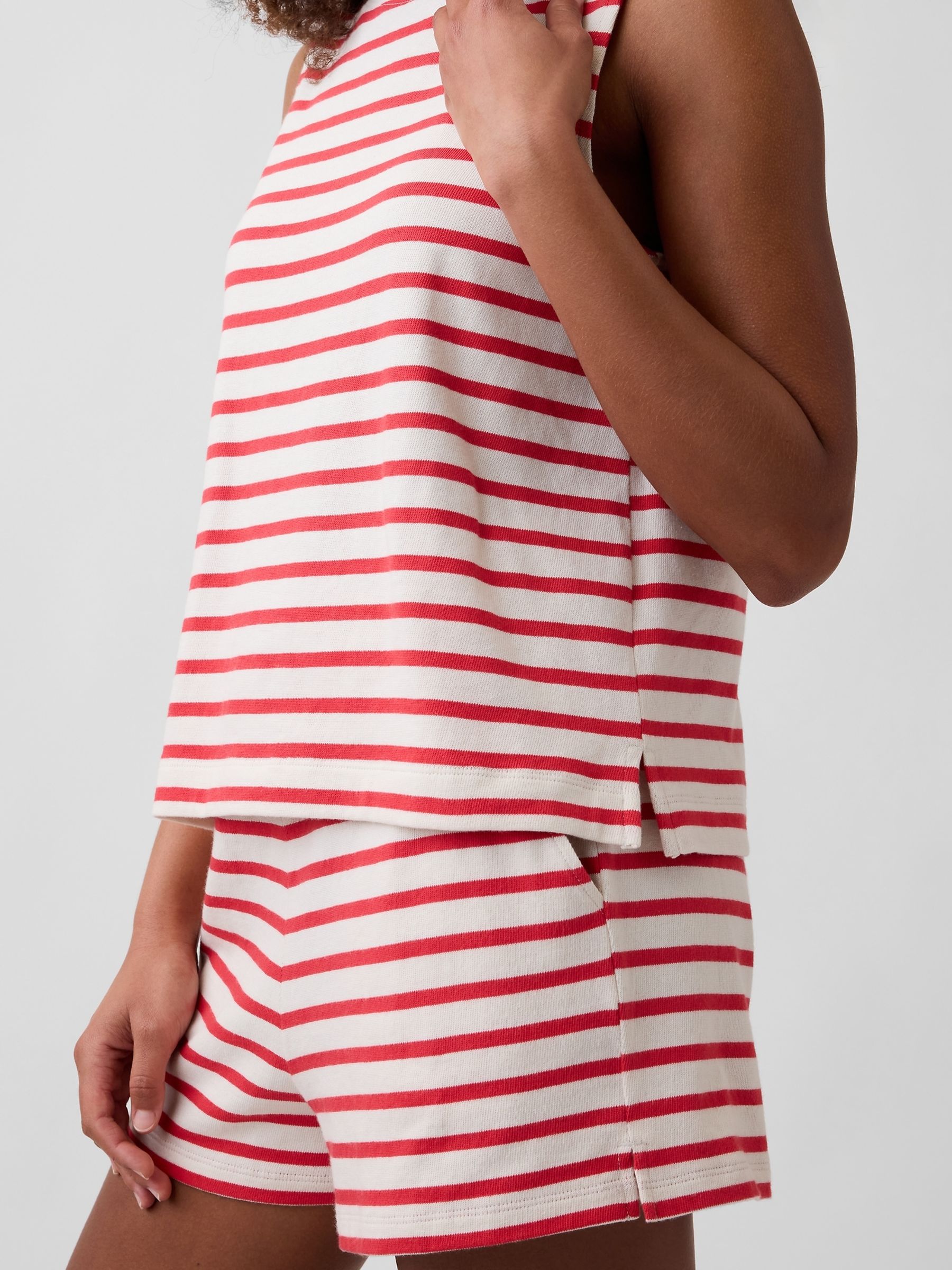 Red Stripe Boatneck Top - Image 4 of 5