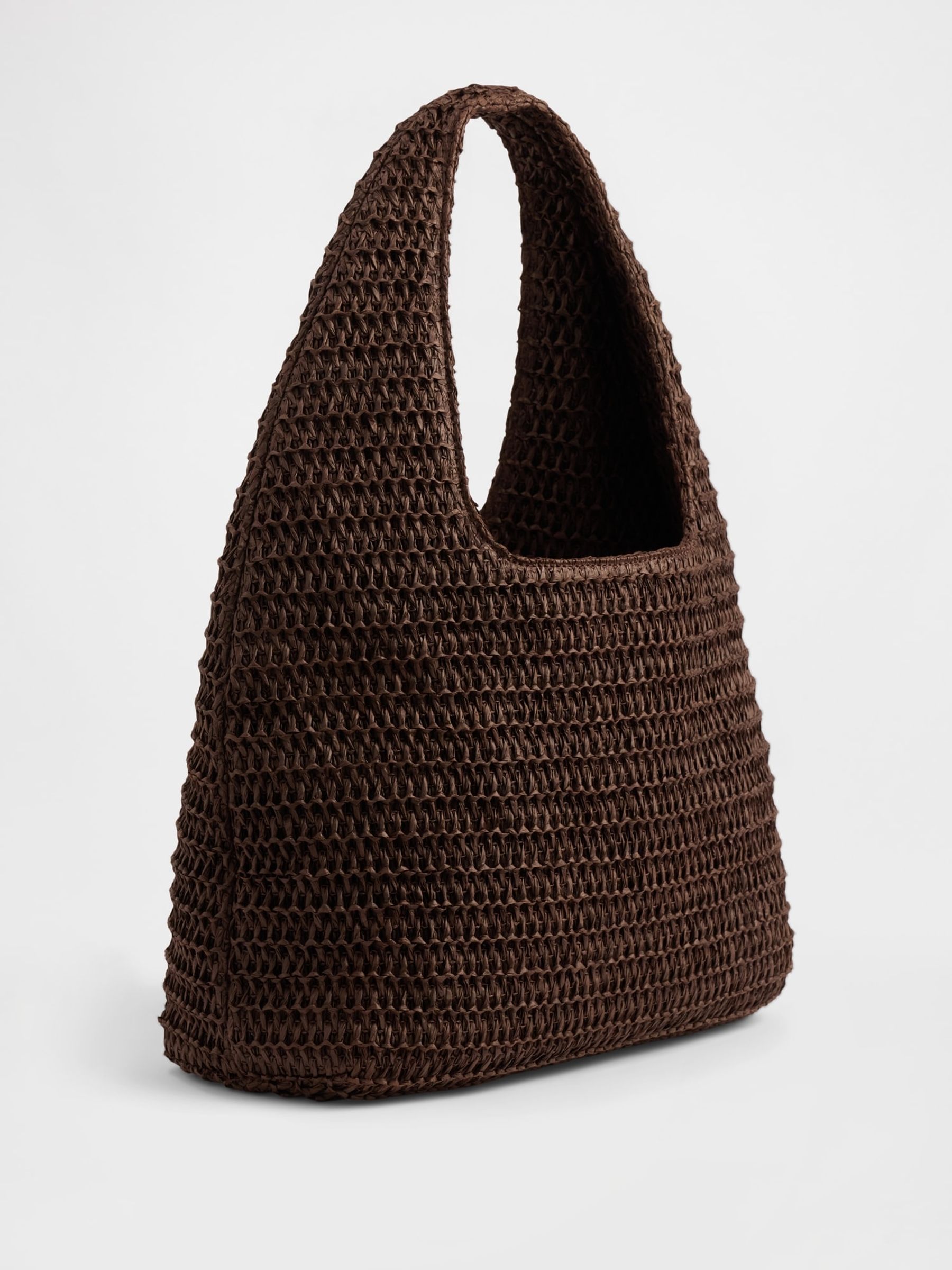 Brown Straw Tote Bag - Image 2 of 3