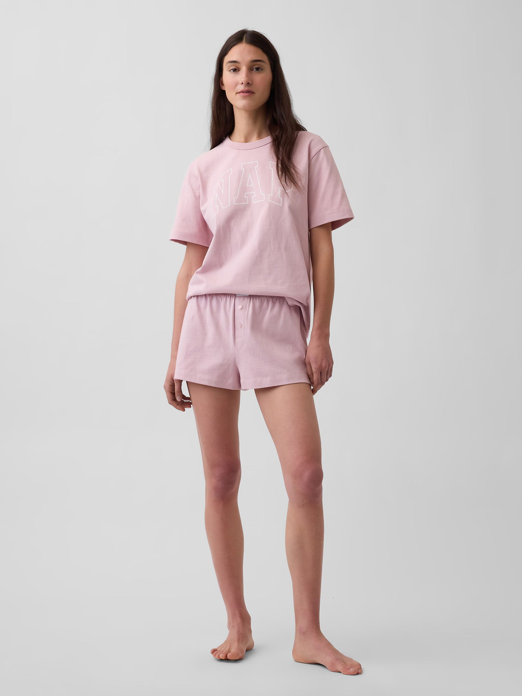Pink Pyjamas Boxer Shorts - Image 1 of 5