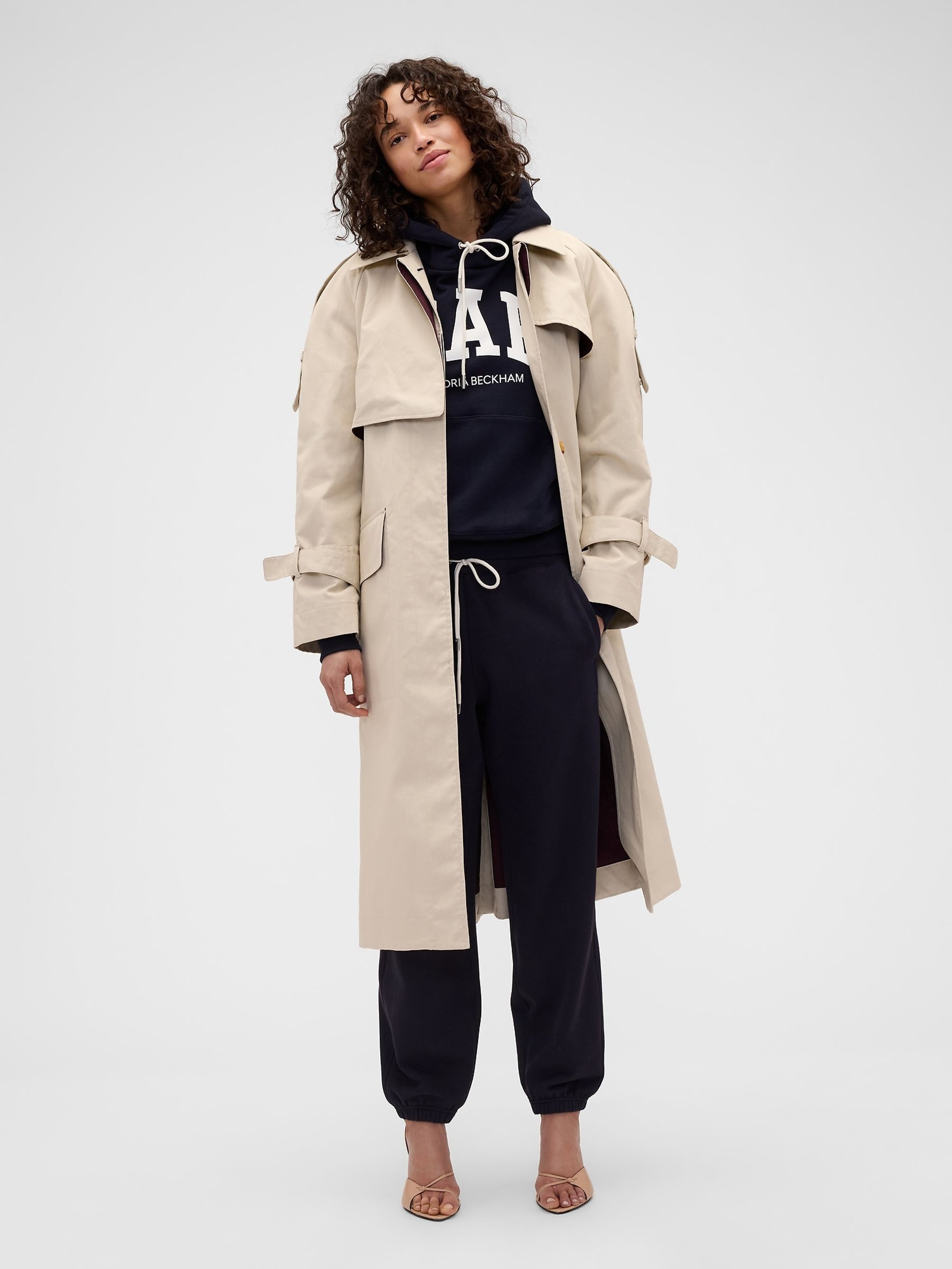 Gap x Victoria Beckham Navy Heavyweight French Terry Joggers - Image 1 of 6