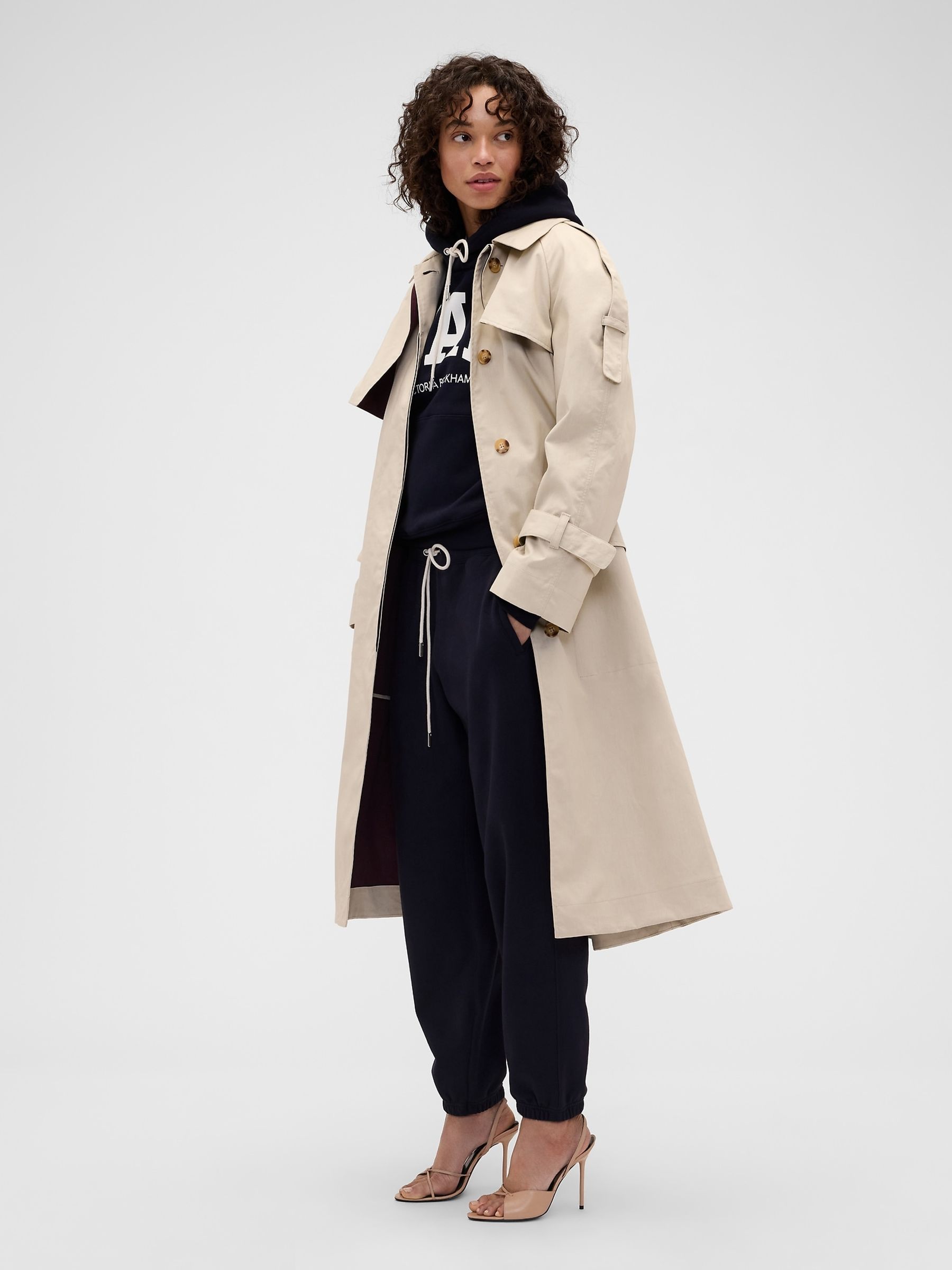 Gap x Victoria Beckham Navy Heavyweight French Terry Joggers - Image 3 of 6