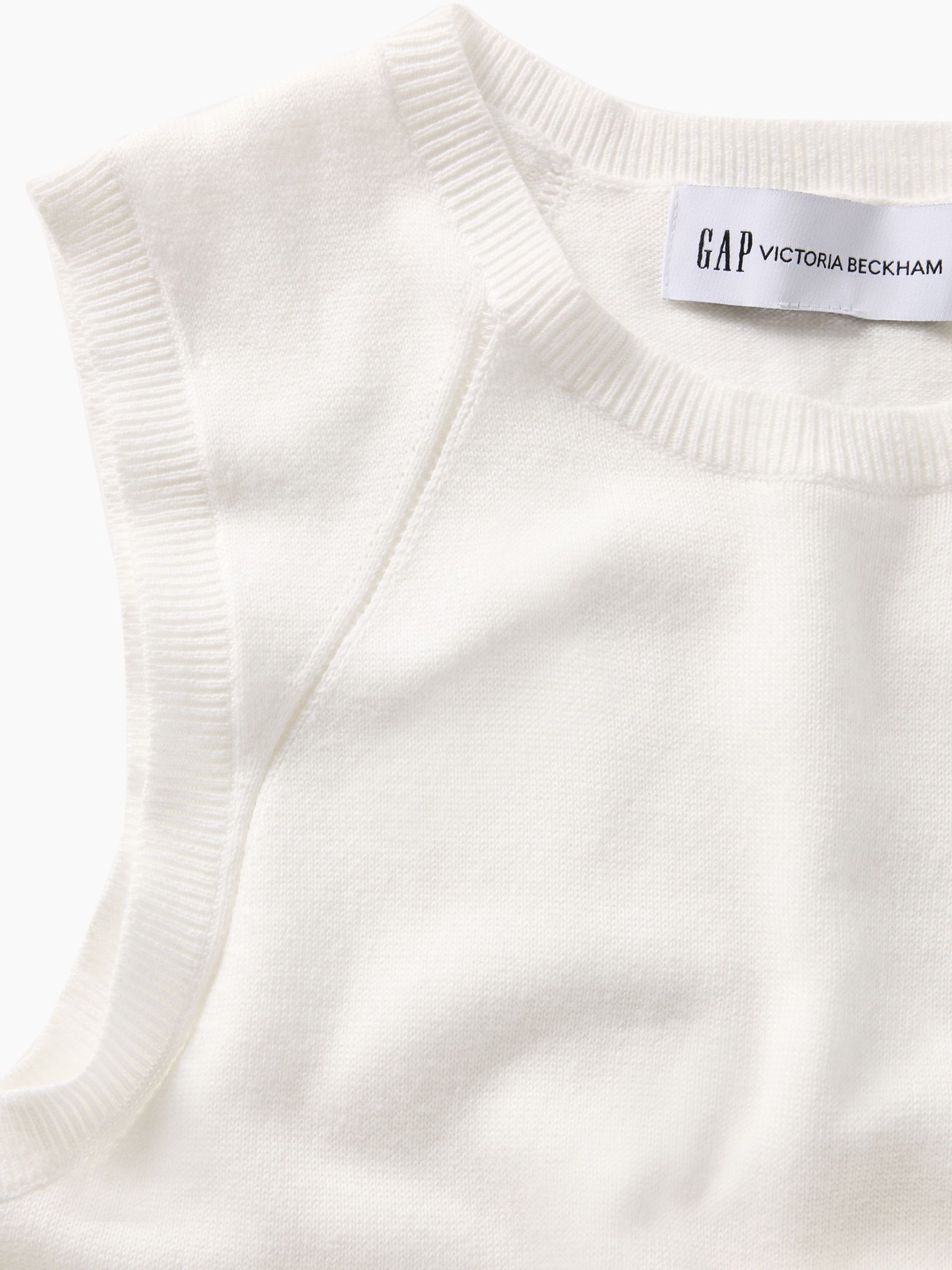 Gap x Victoria Beckham Cream Sleeveless Maxi Dress - Image 4 of 5