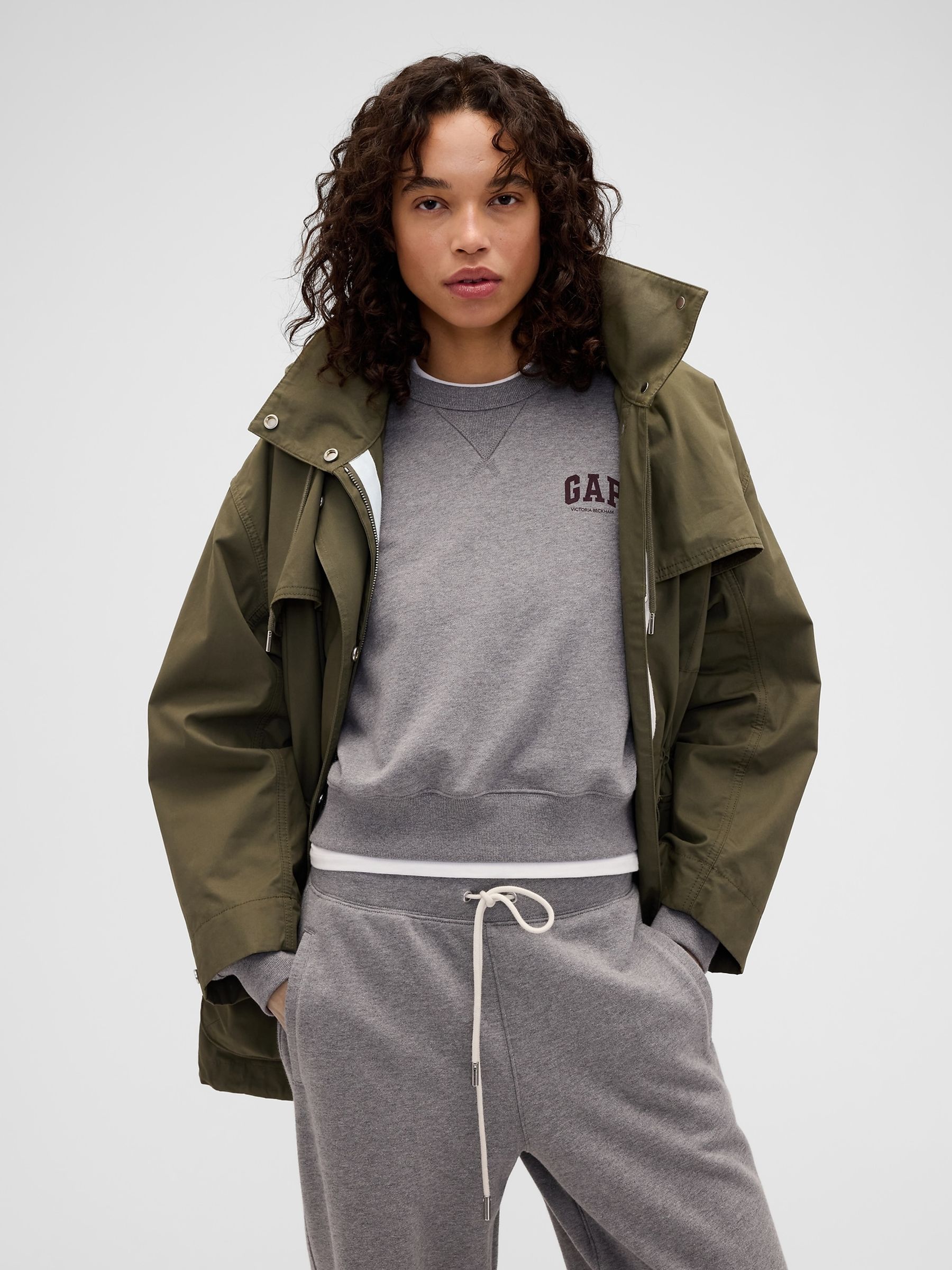 Gap x Victoria Beckham Grey Heavyweight French Terry Sweatshirt - Image 1 of 5