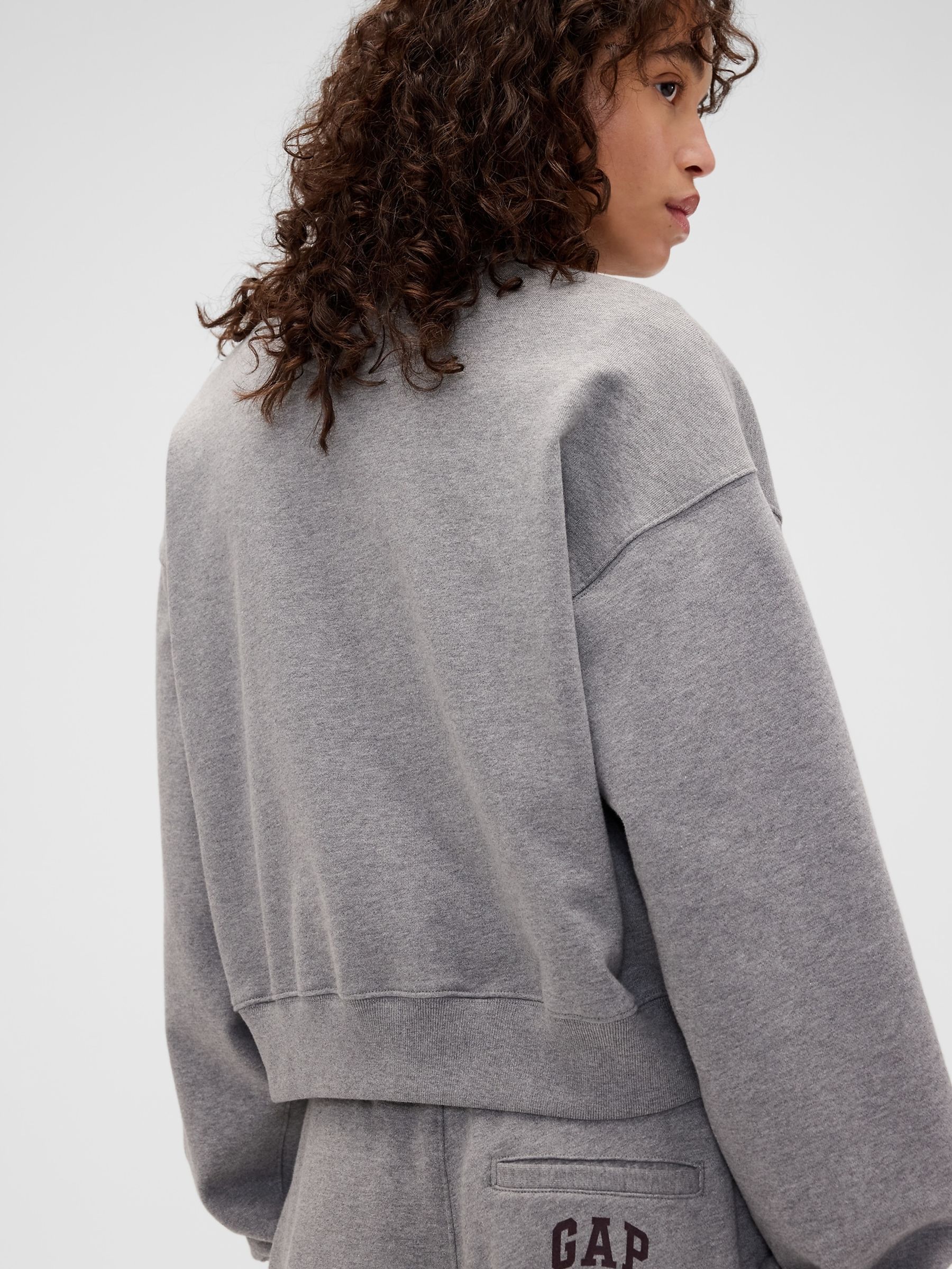 Gap x Victoria Beckham Grey Heavyweight French Terry Sweatshirt - Image 2 of 5