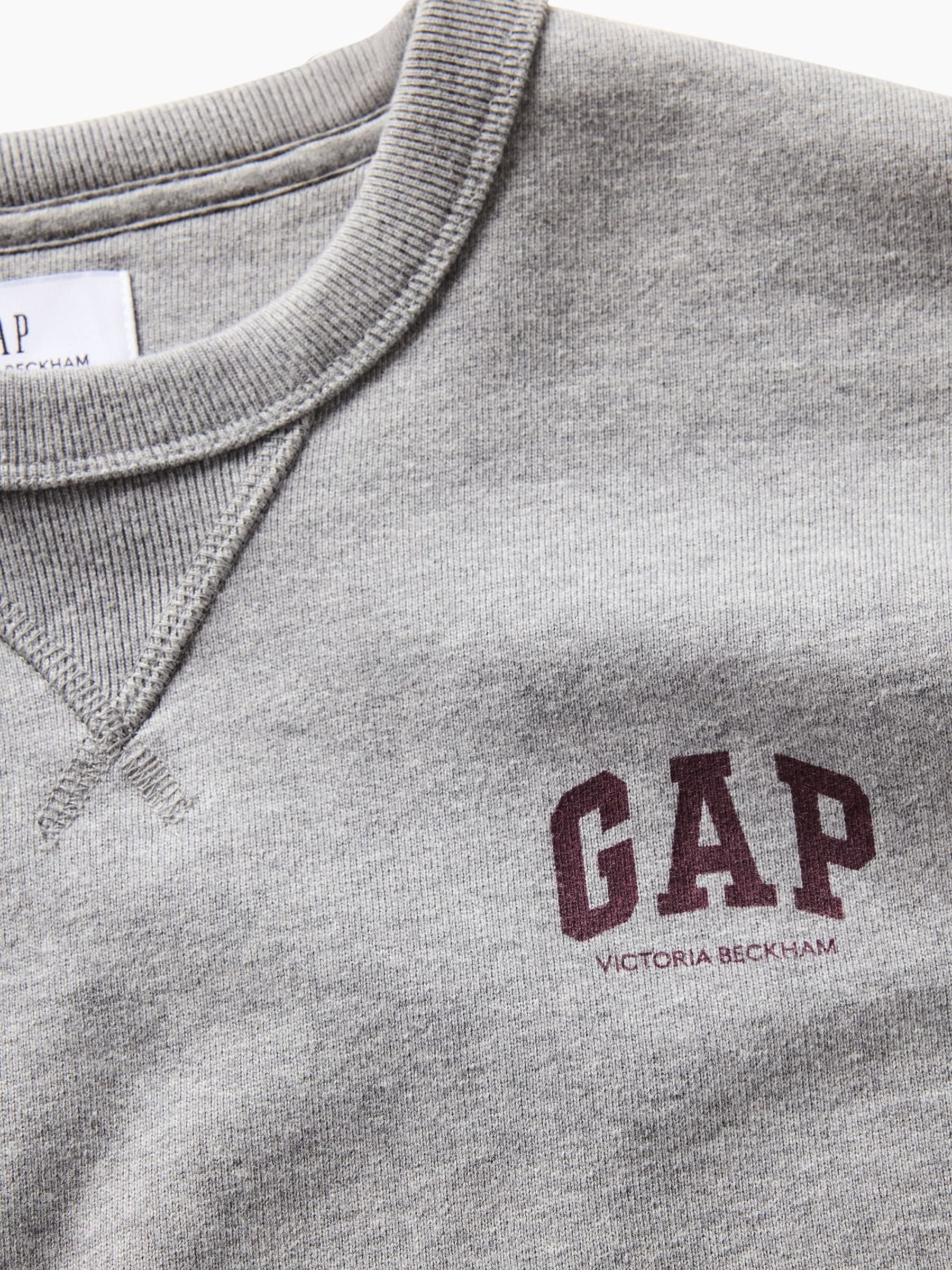 Gap x Victoria Beckham Grey Heavyweight French Terry Sweatshirt - Image 4 of 5