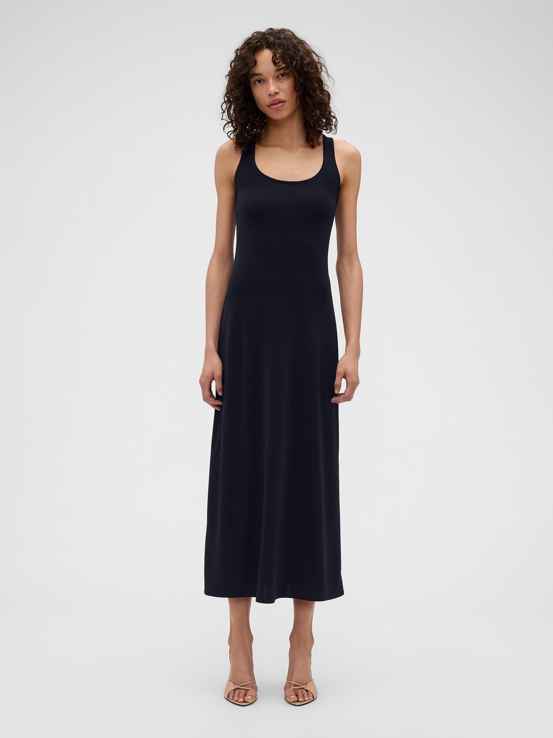 Gap x Victoria Beckham Navy Jersey Maxi Dress - Image 1 of 5