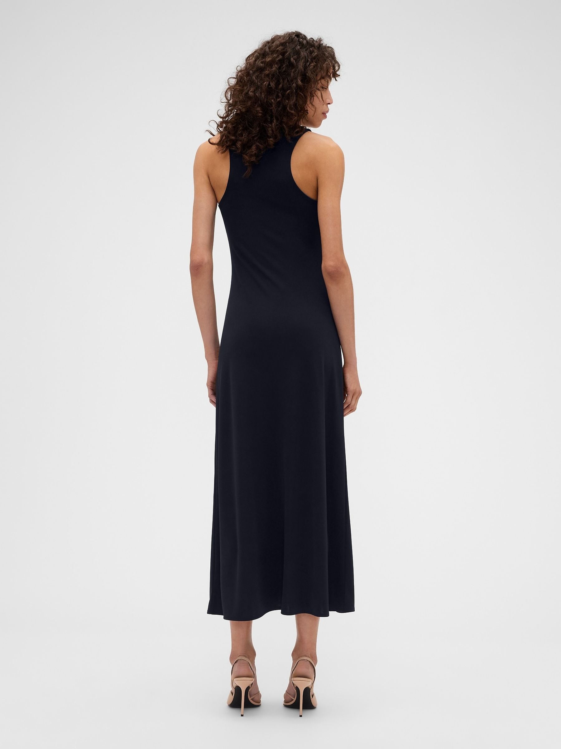 Gap x Victoria Beckham Navy Jersey Maxi Dress - Image 2 of 5