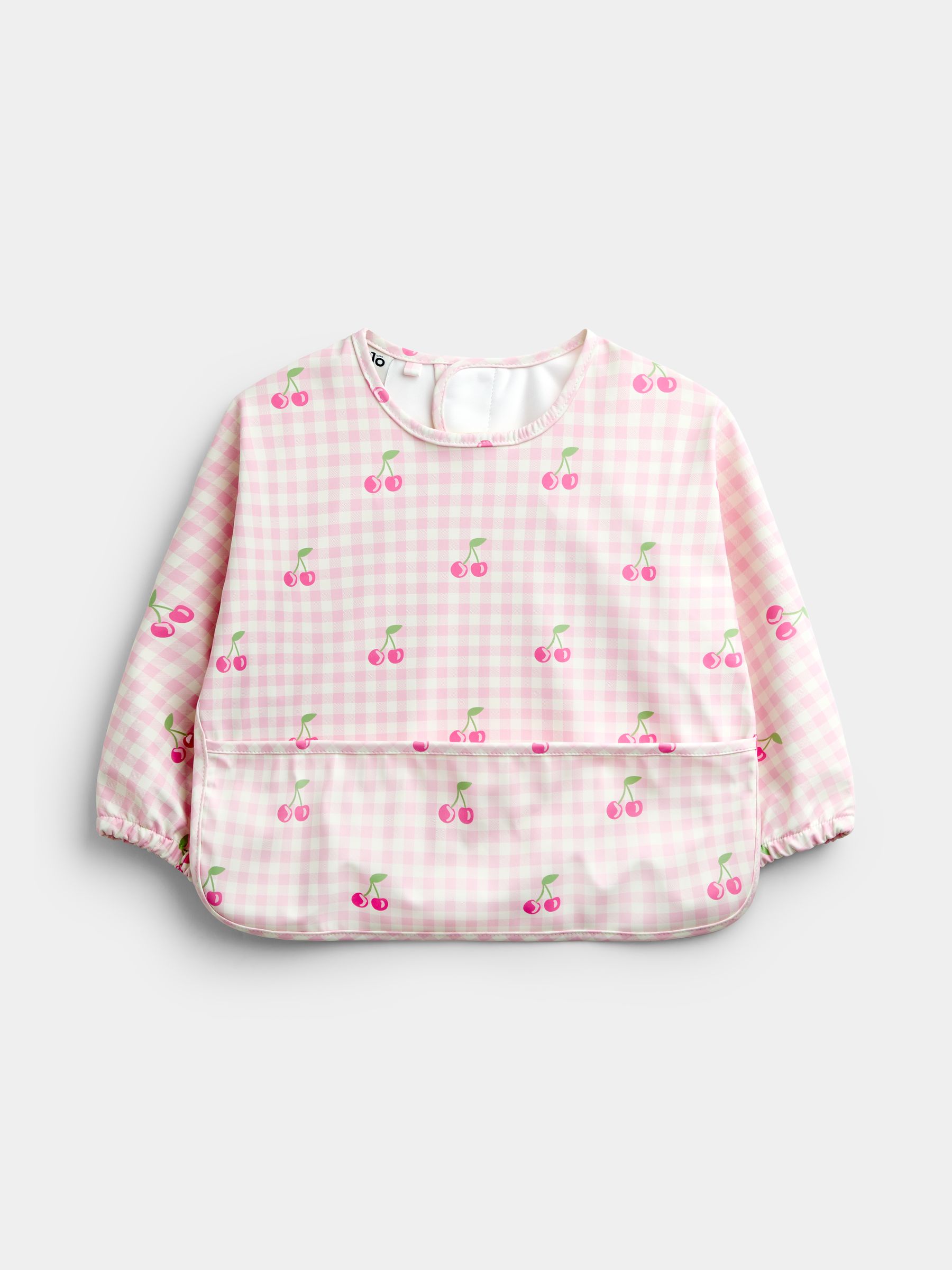 Pink Cherries 2-Pack Sleeve Bib Set - Image 2 of 7