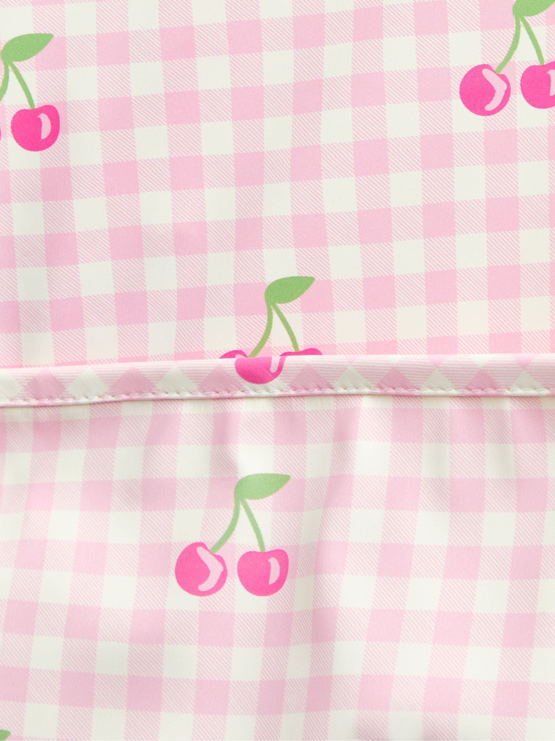 Pink Cherries 2-Pack Sleeve Bib Set - Image 6 of 7