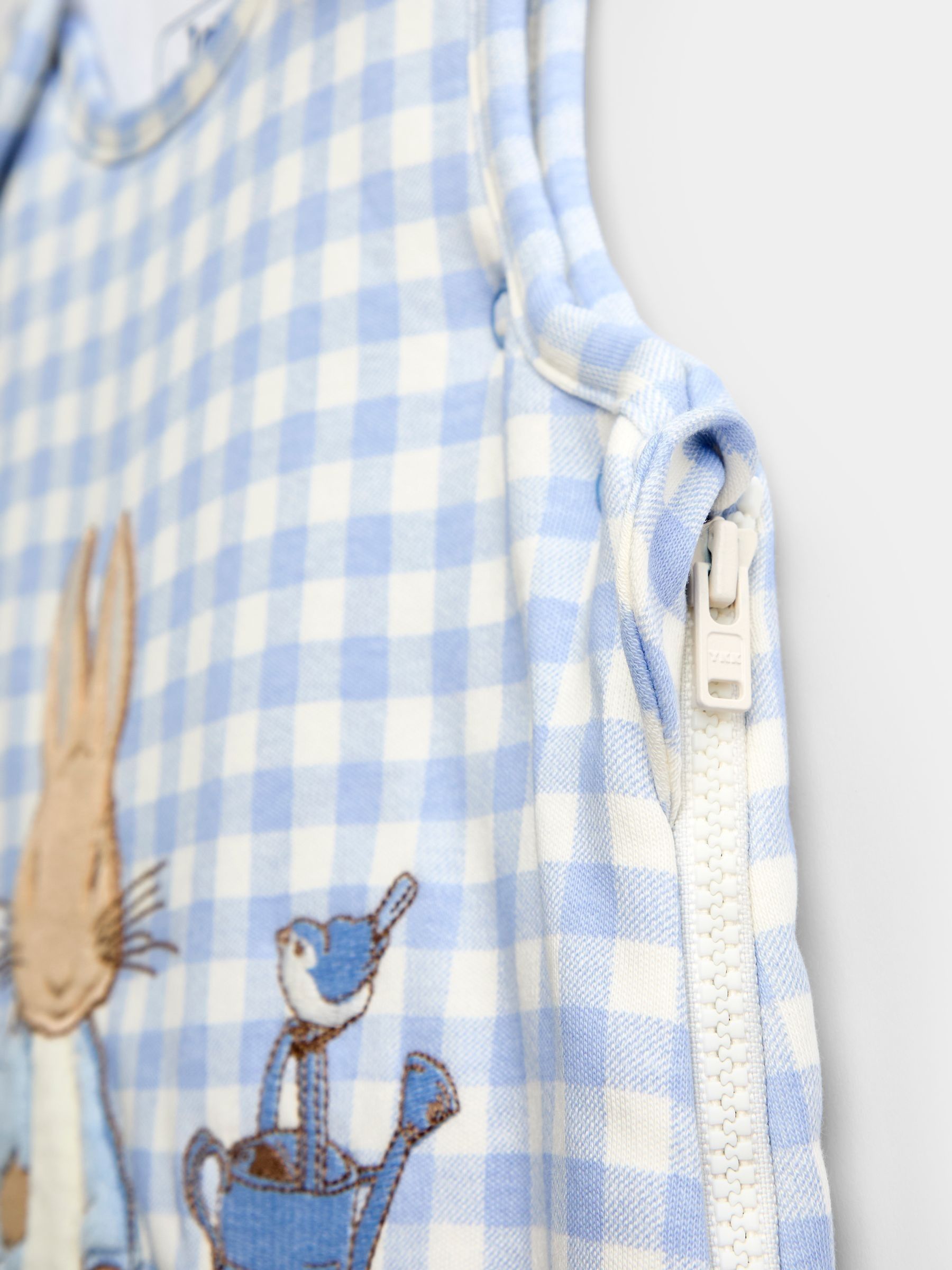 Blue Gingham Peter Rabbit™ Appliqué 2.5 Tog Sleeping Bag - Image 3 of 4