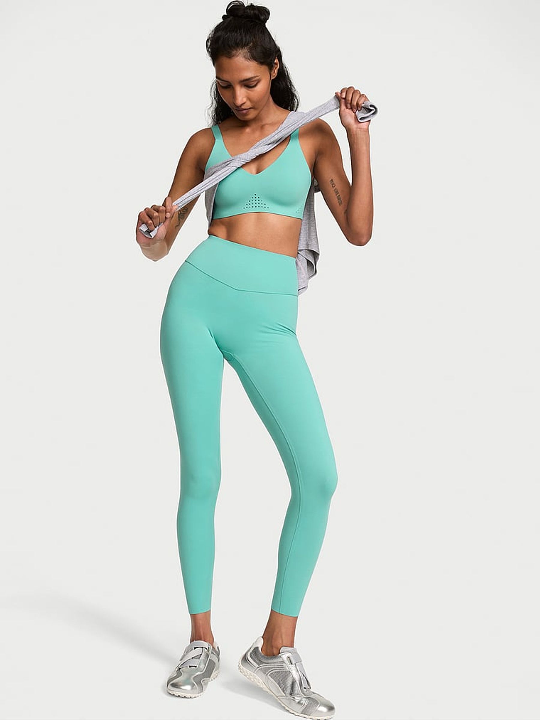 Dusty Turquoise Blue Elevate™ Leggings - Image 1 of 3