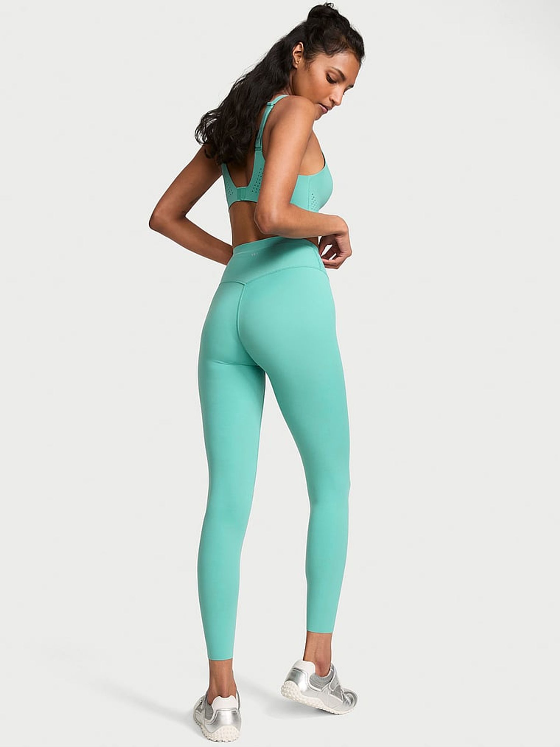 Dusty Turquoise Blue Elevate™ Leggings - Image 2 of 3 Dusty Turquoise Blue Elevate™ Leggings - Image 2 of 3