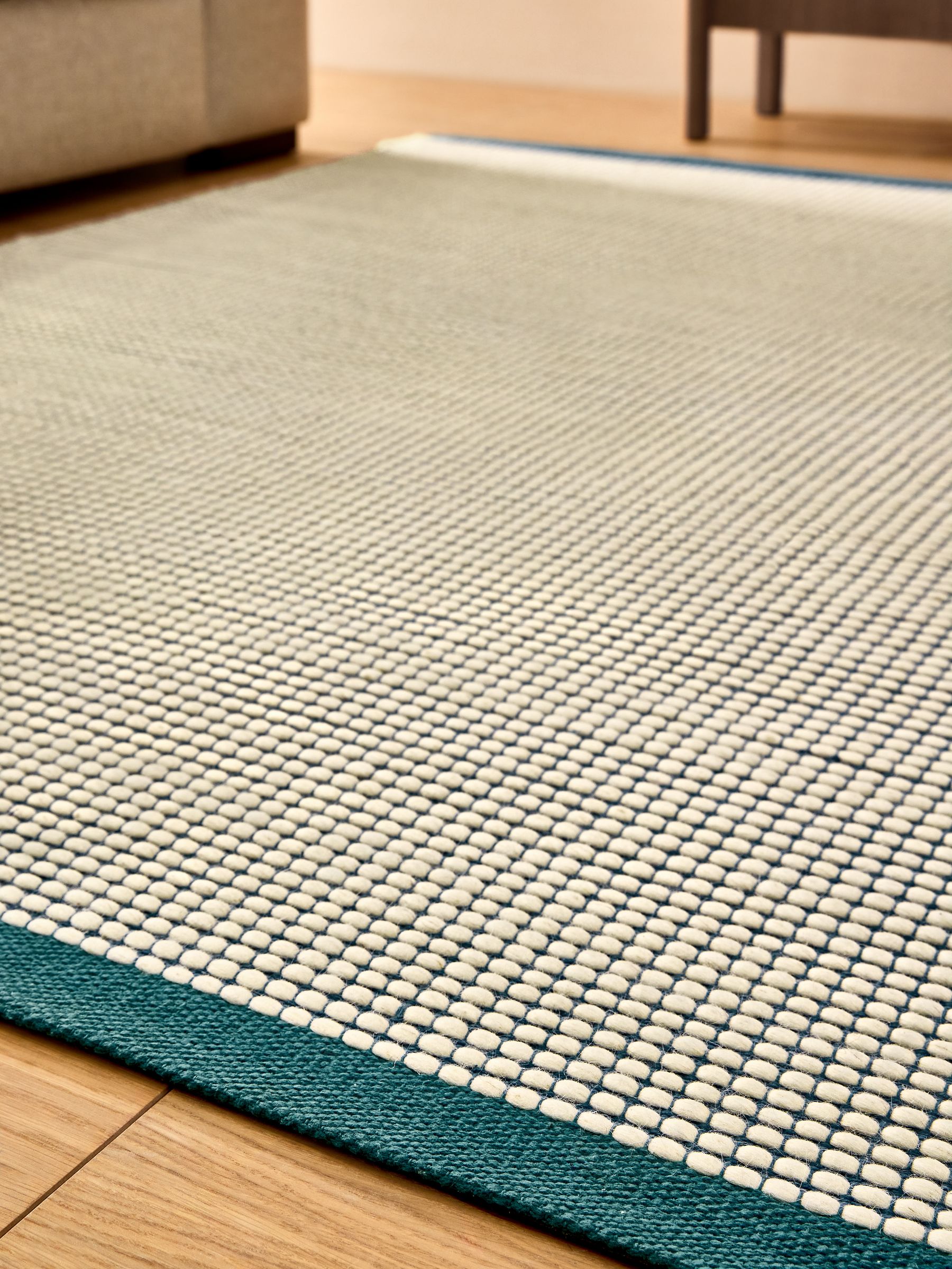 Mac Bobble Wool Rug in Blue - Image 2 of 5