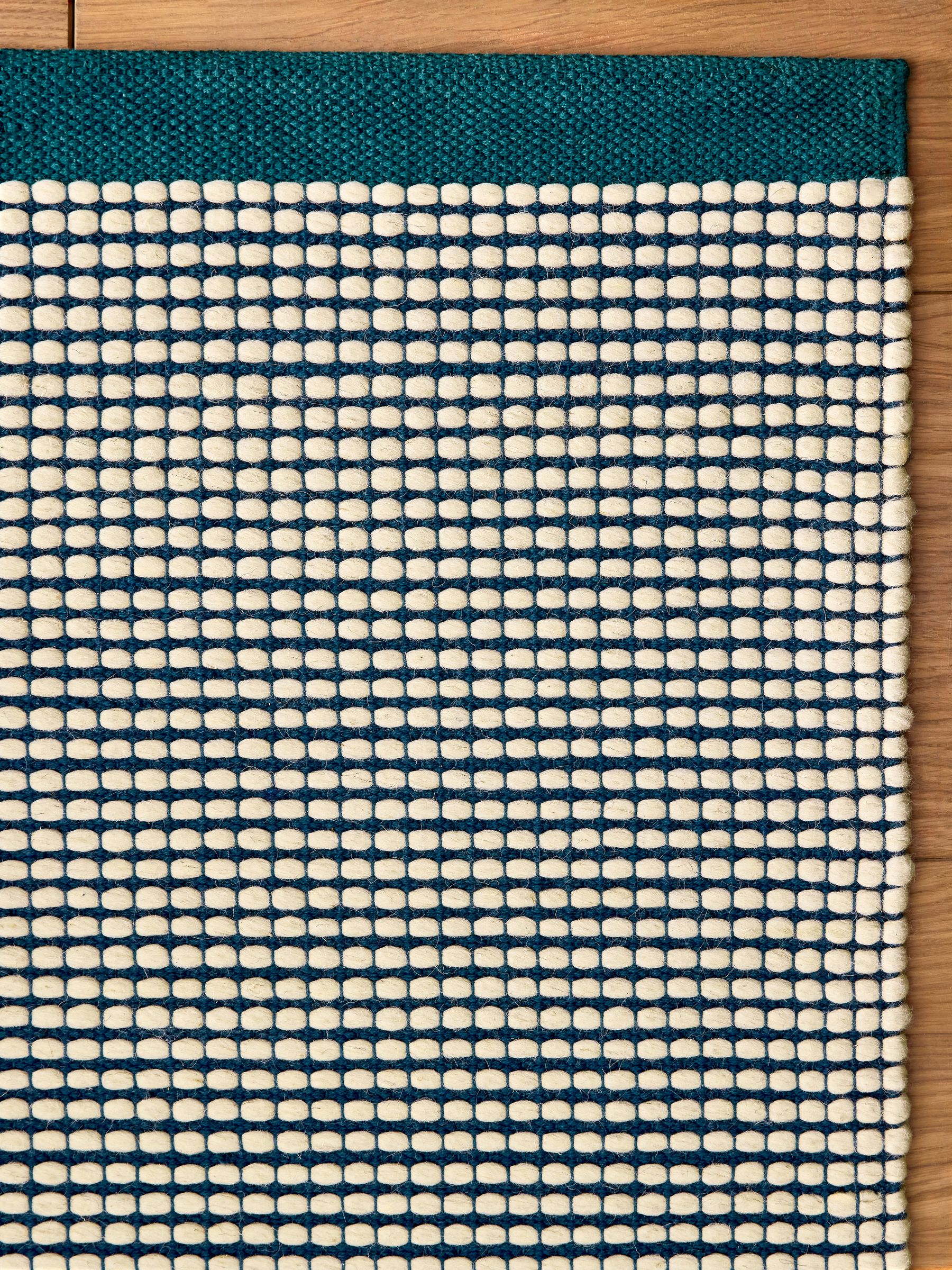Mac Bobble Wool Rug in Blue - Image 3 of 5