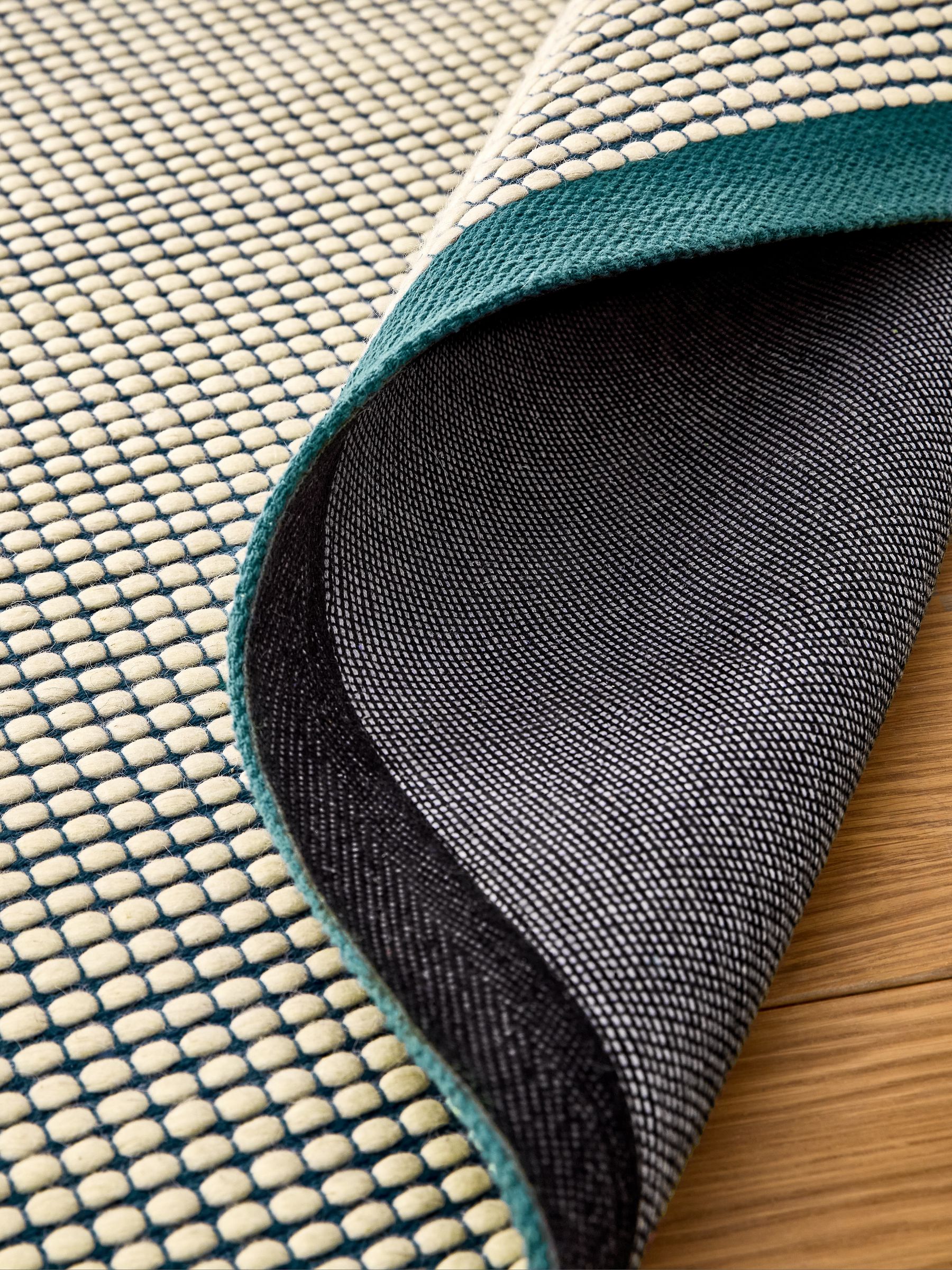 Mac Bobble Wool Rug in Blue - Image 4 of 5
