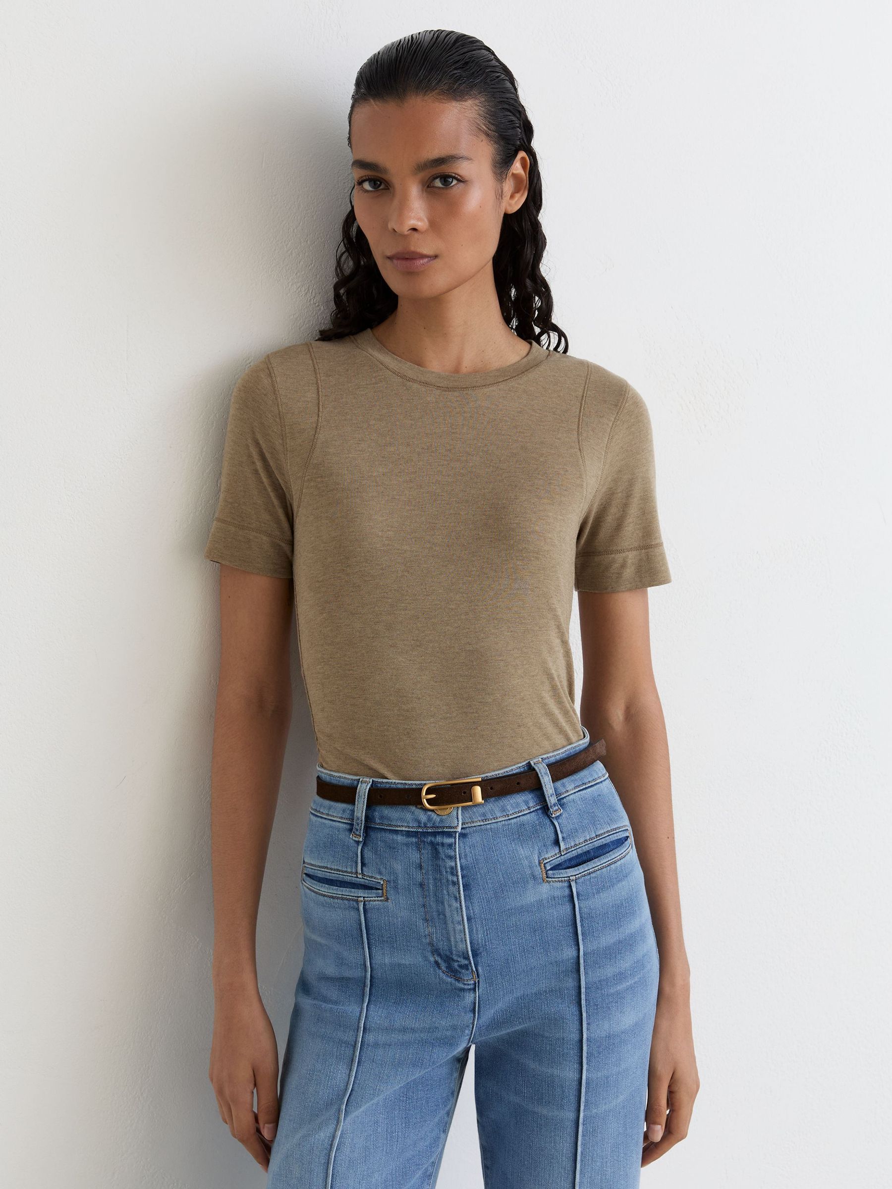 T-Shirt in Dark Neutral - Image 1 of 6