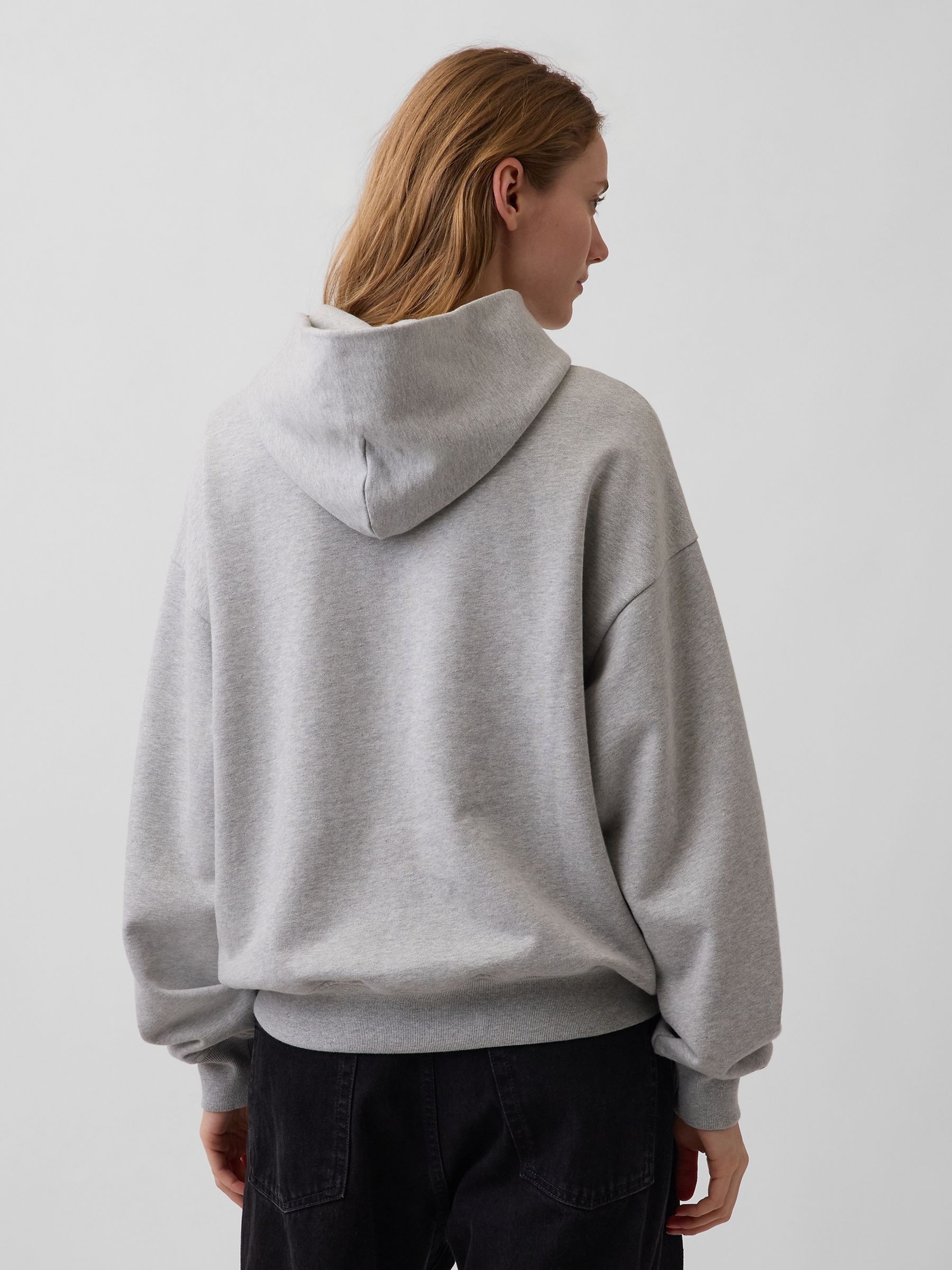 Grey Young Miko Heavyweight Logo Hoodie - Image 4 of 6