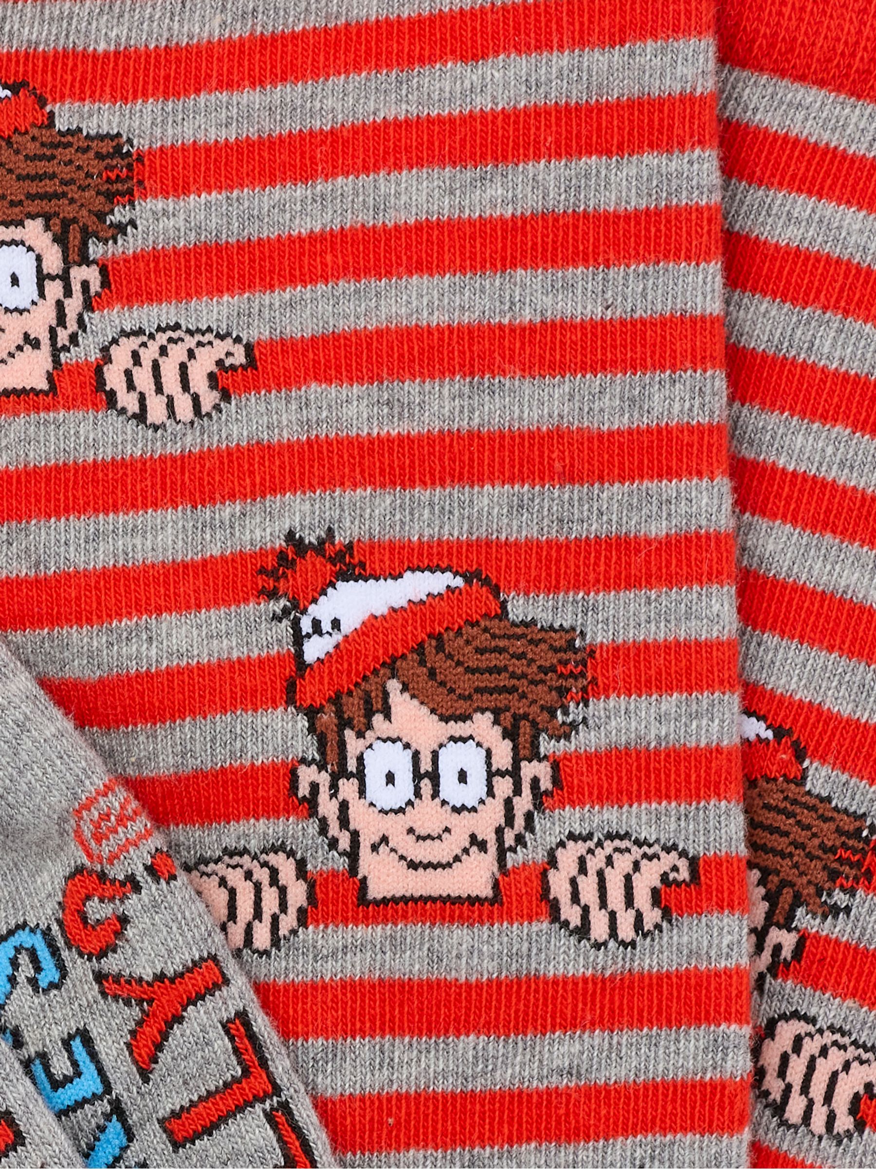 Grey Where's Wally Socks - Image 2 of 2