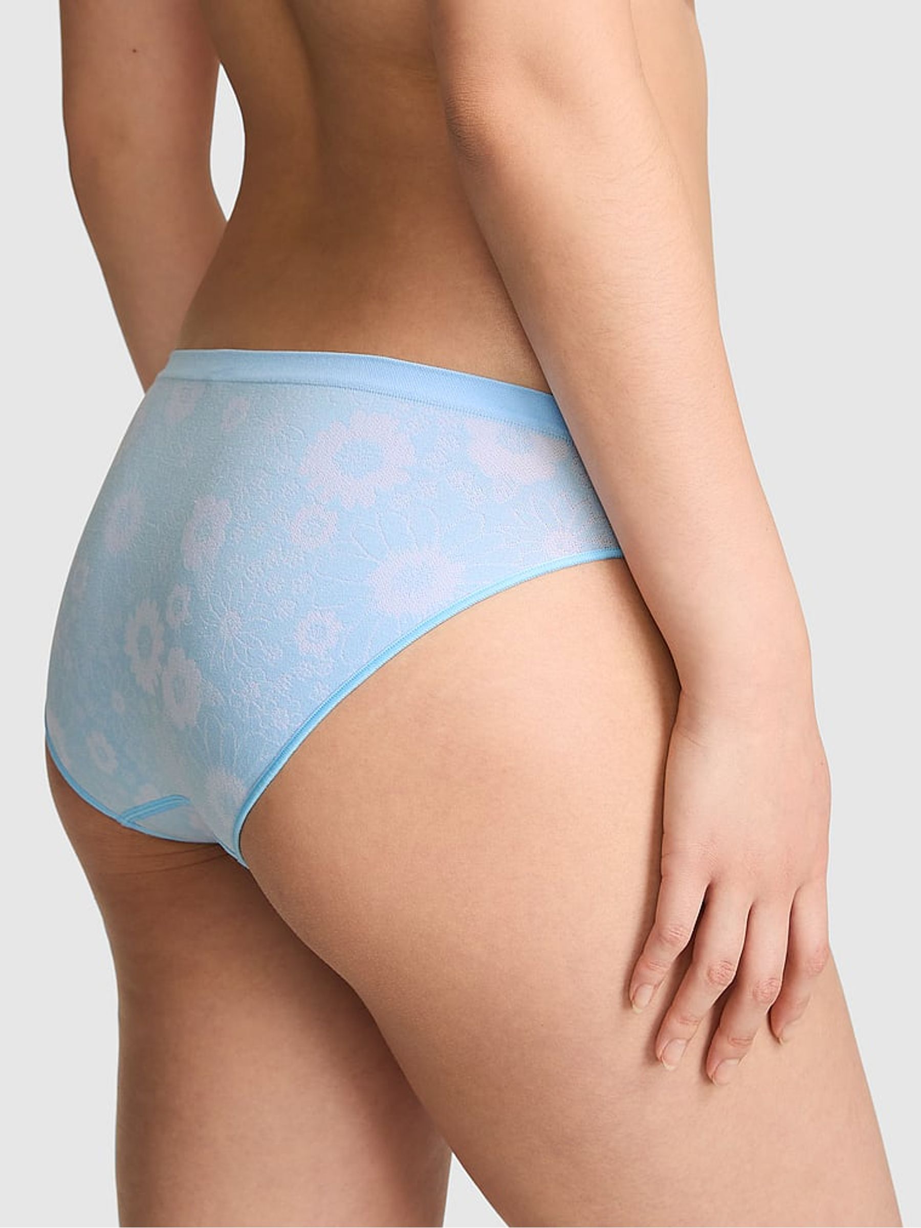 Spray Blue Floral Print Bikini Knickers - Image 2 of 2