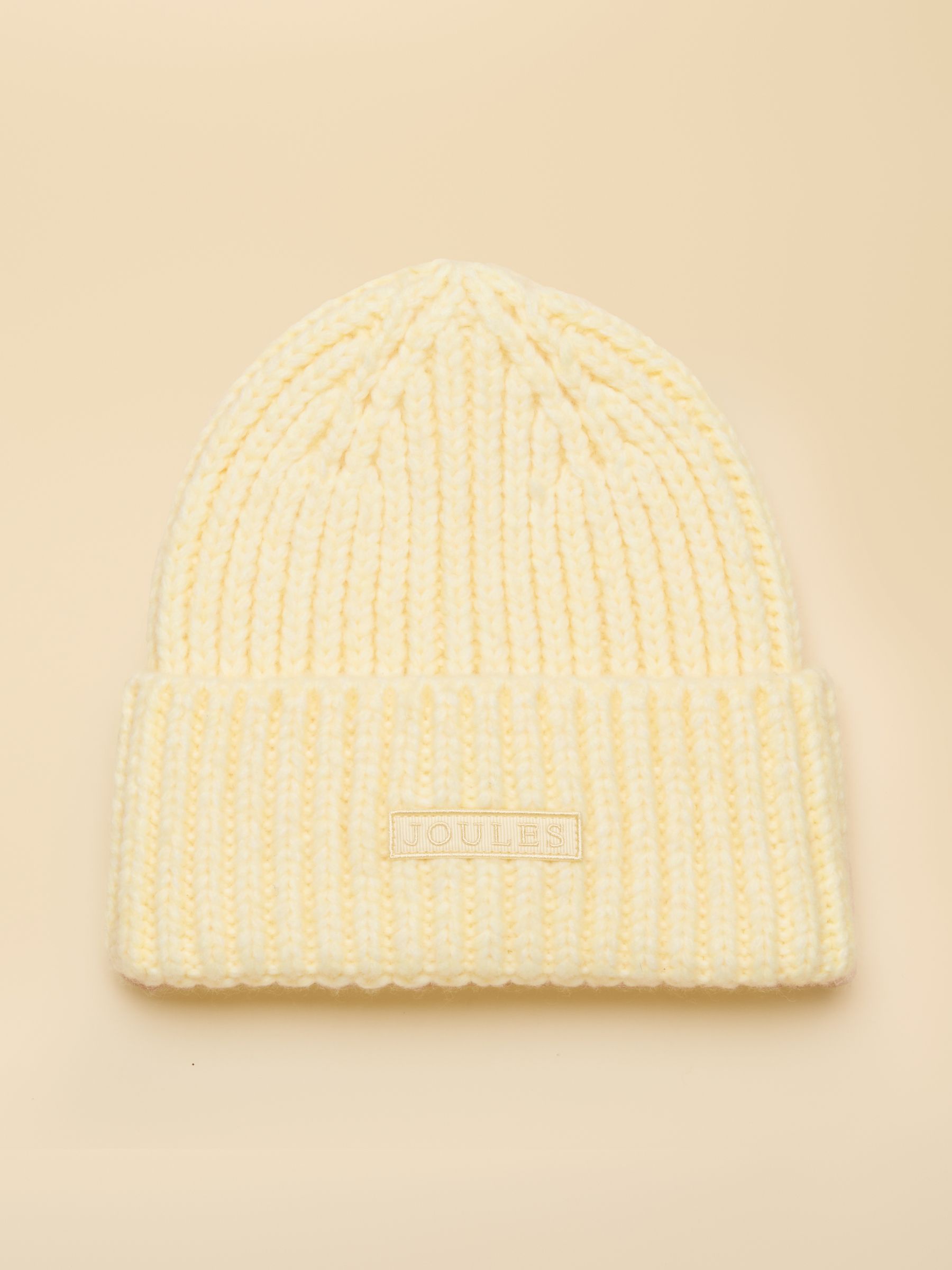 Chunky Butter Yellow Knitted Beanie - Image 4 of 6