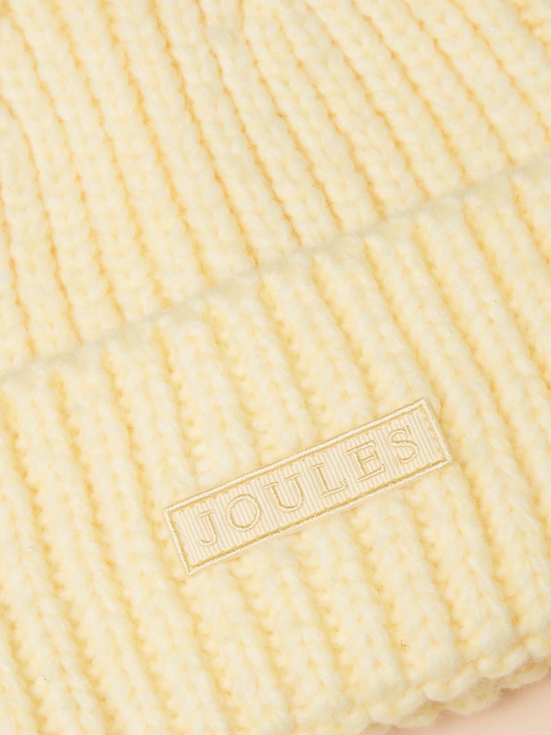 Chunky Butter Yellow Knitted Beanie - Image 6 of 6 Chunky Butter Yellow Knitted Beanie - Image 6 of 6