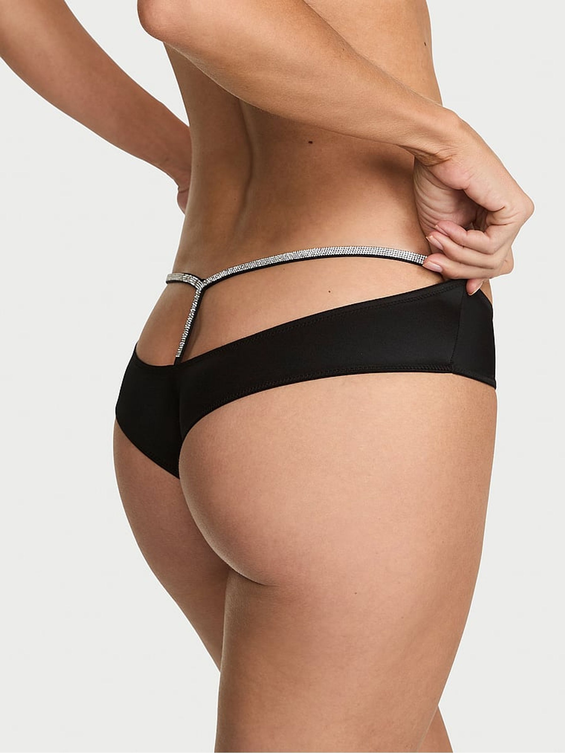 Black Cheeky Shine Script Knickers - Image 3 of 3