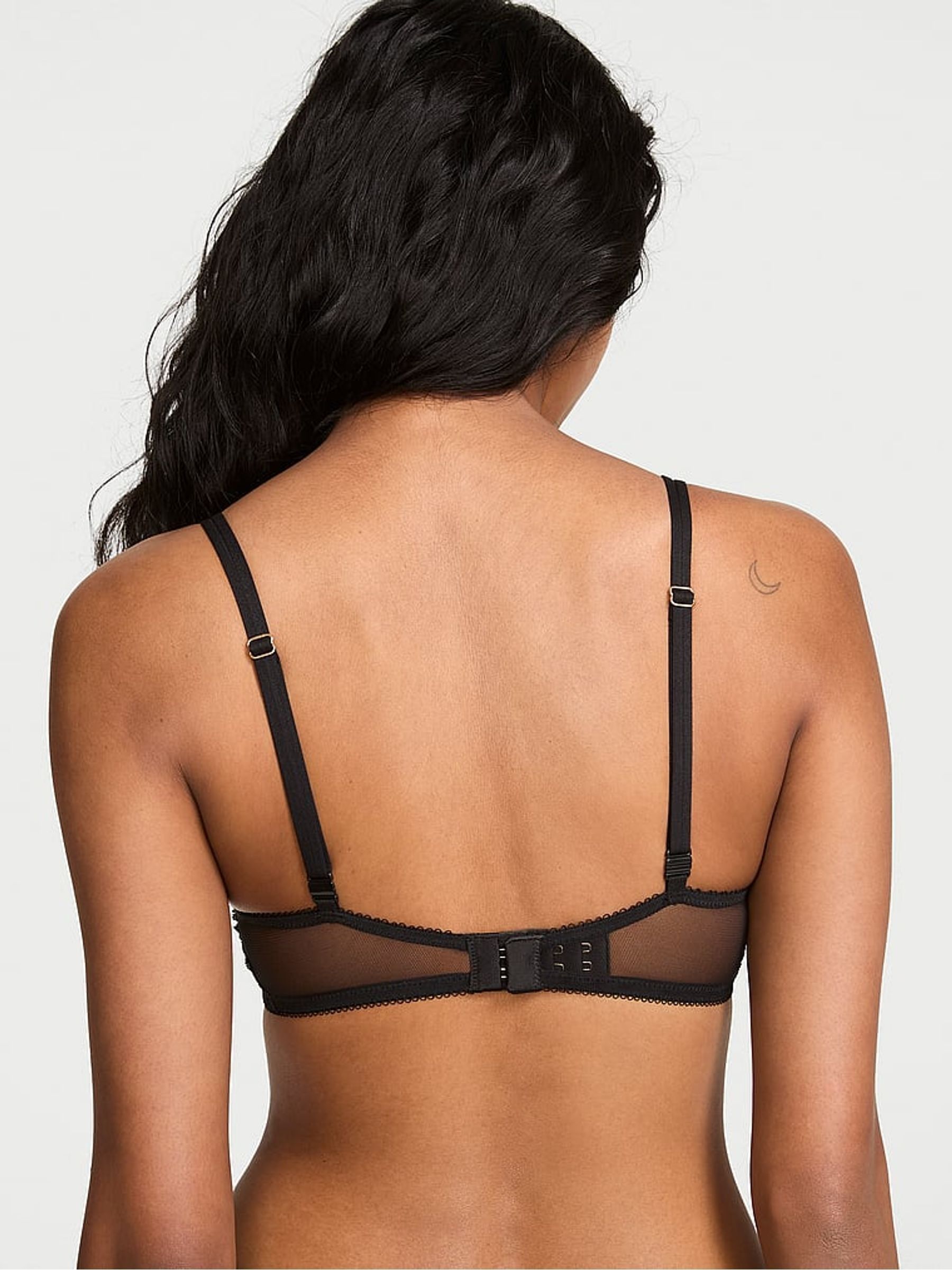 Black Plunge Push Up Lace Bra - Image 3 of 3 Black Plunge Push Up Lace Bra - Image 3 of 3