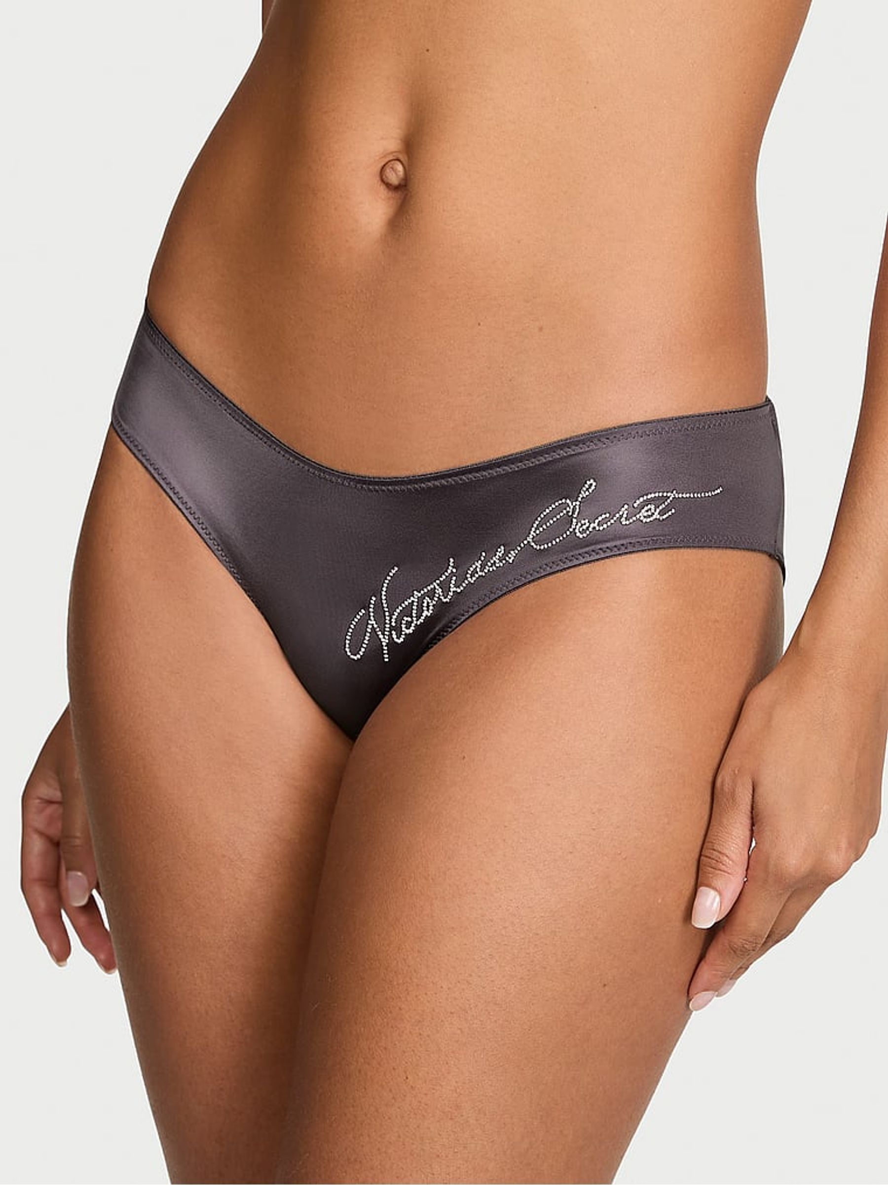 Tornado Grey Cheeky Shine Script Knickers - Image 1 of 2 Tornado Grey Cheeky Shine Script Knickers - Image 1 of 2