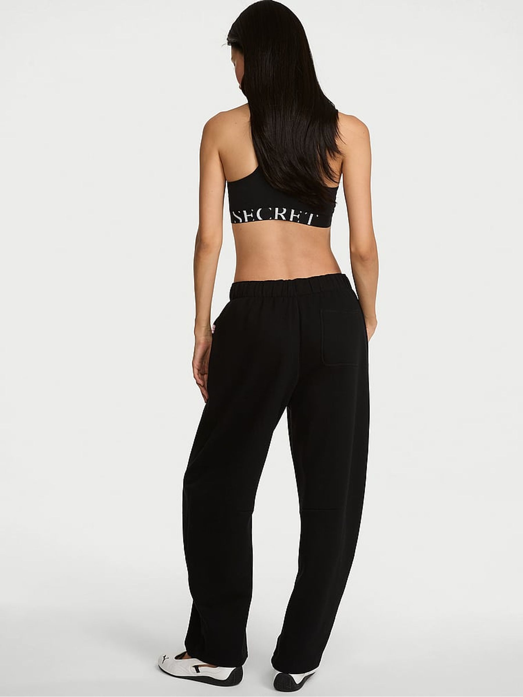 Black Barrel Fleece Joggers - Image 2 of 2