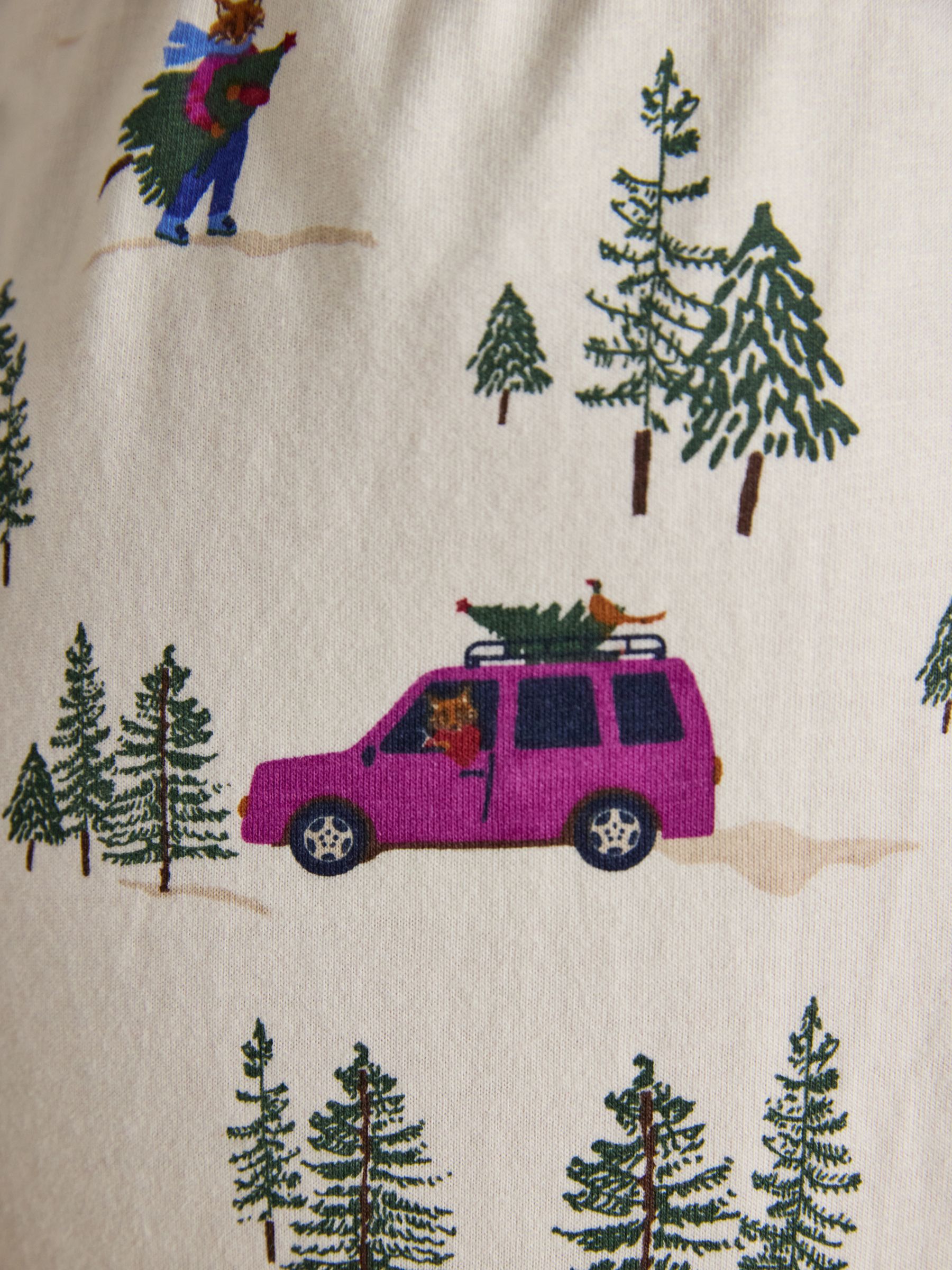 Lyla Pink Jonty Long Sleeve Jersey Cotton Pyjama Set - Image 5 of 10