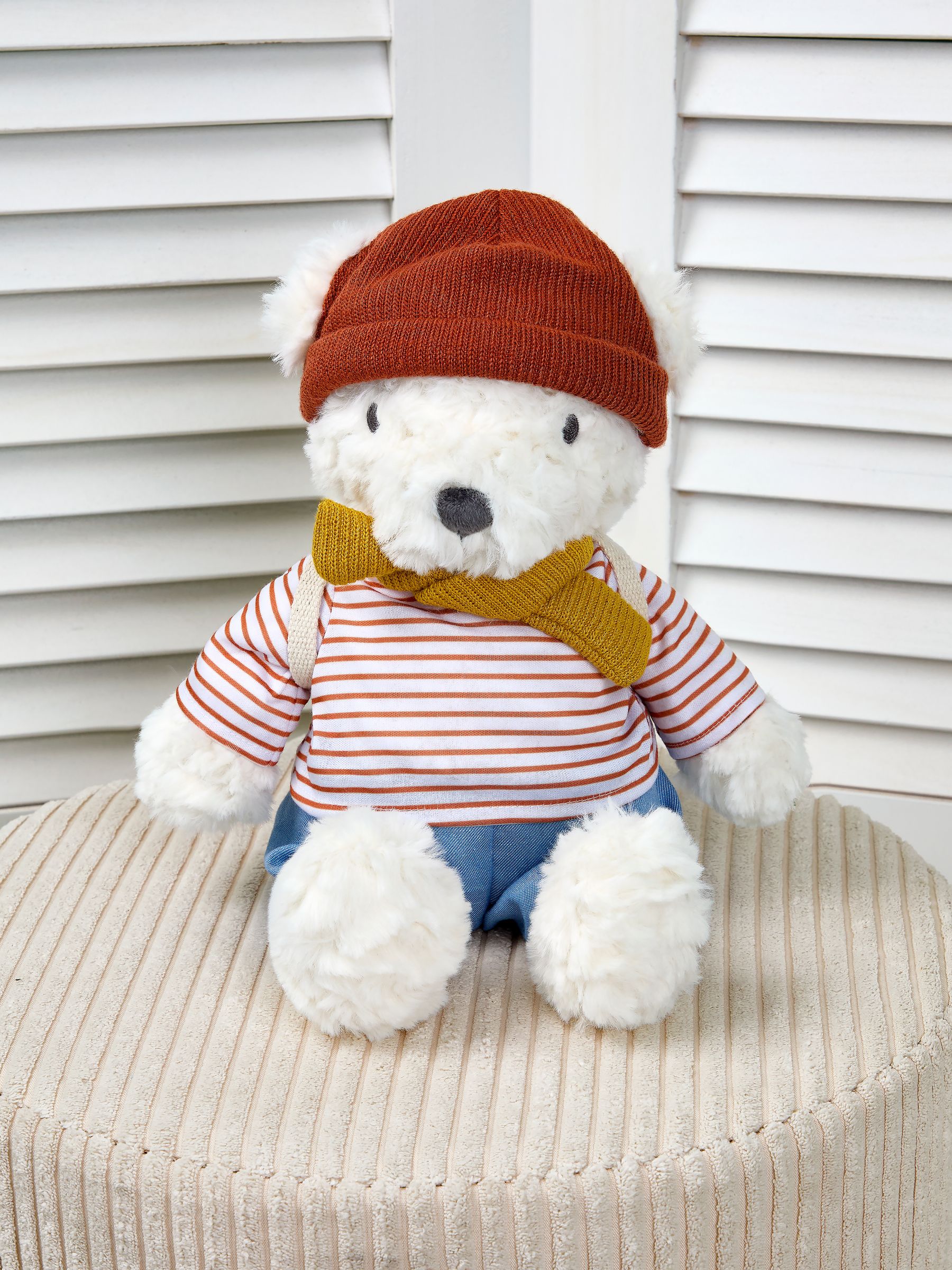 Dress Up Dougie Polar Bear Medium Soft Toy Plushie - Image 2 of 4