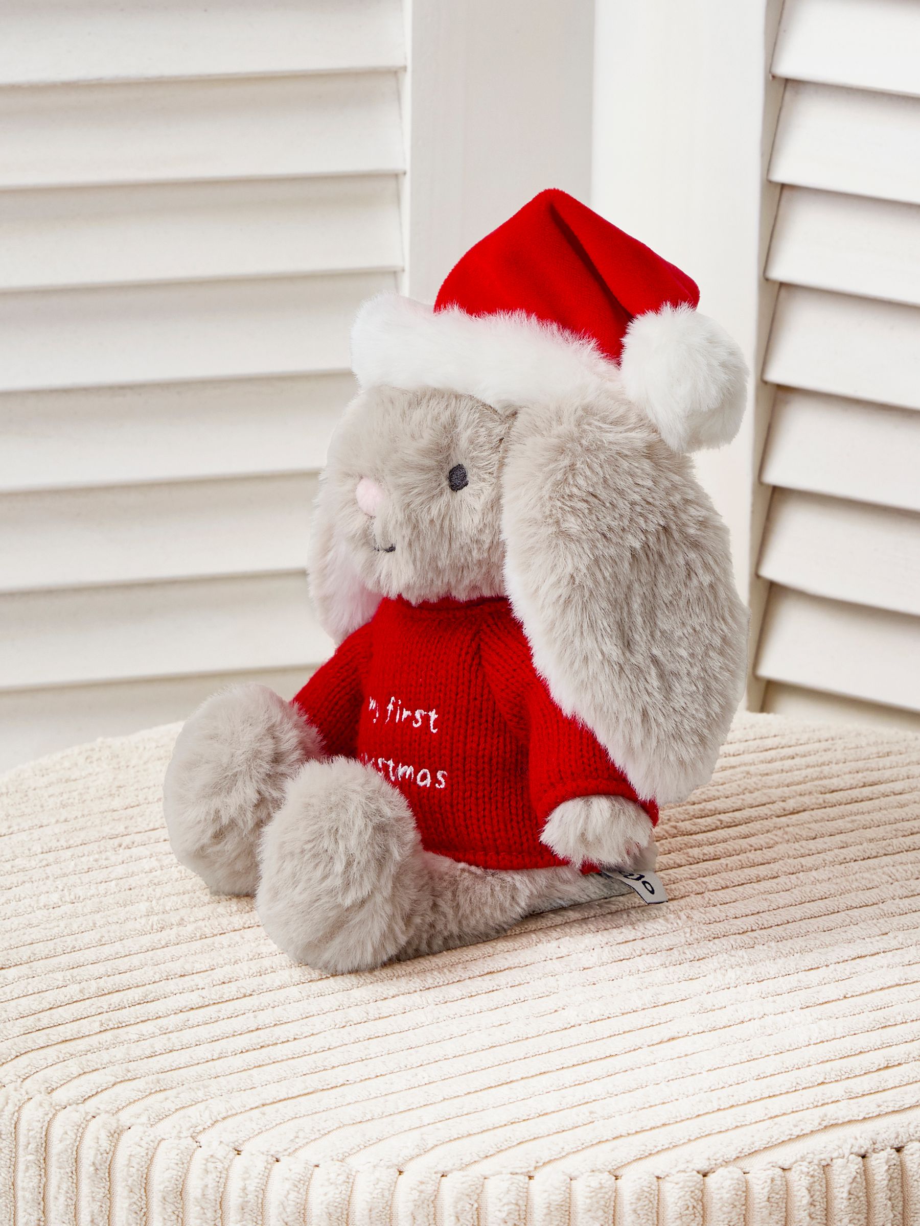 My First Christmas Bunny Small Soft Toy Plushie - Image 2 of 4