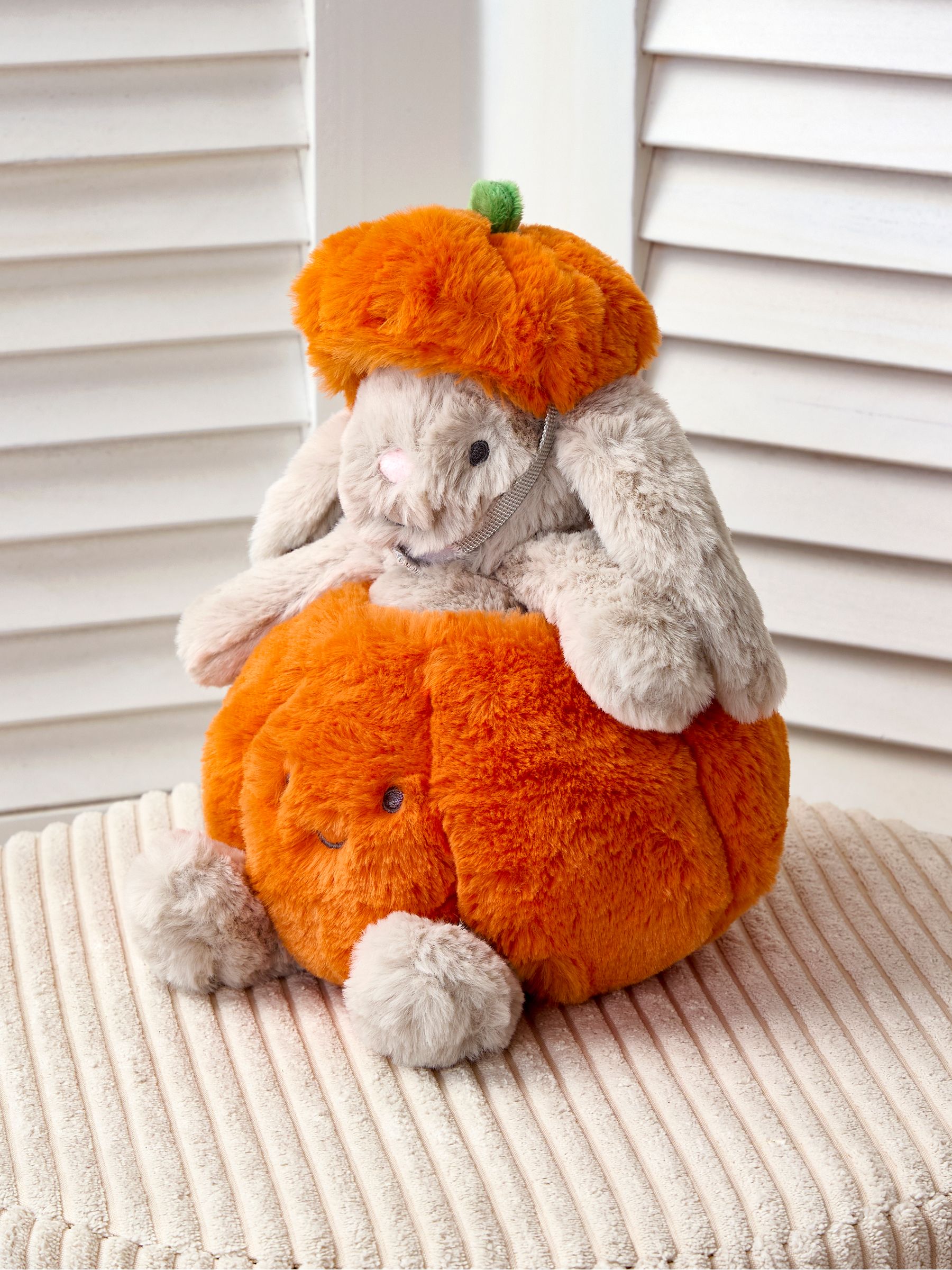 Billie Bunny Pumpkin Medium Soft Toy Plushie - Image 2 of 4