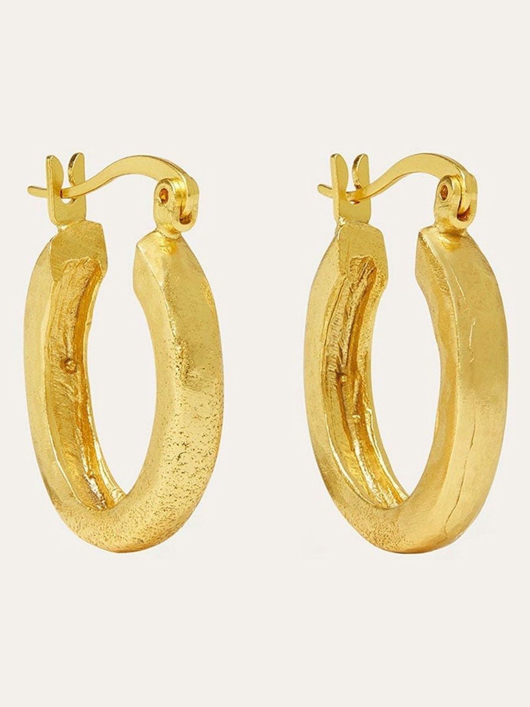Ottoman Hands Gold Caprice Hoop Earrings - Image 1 of 5
