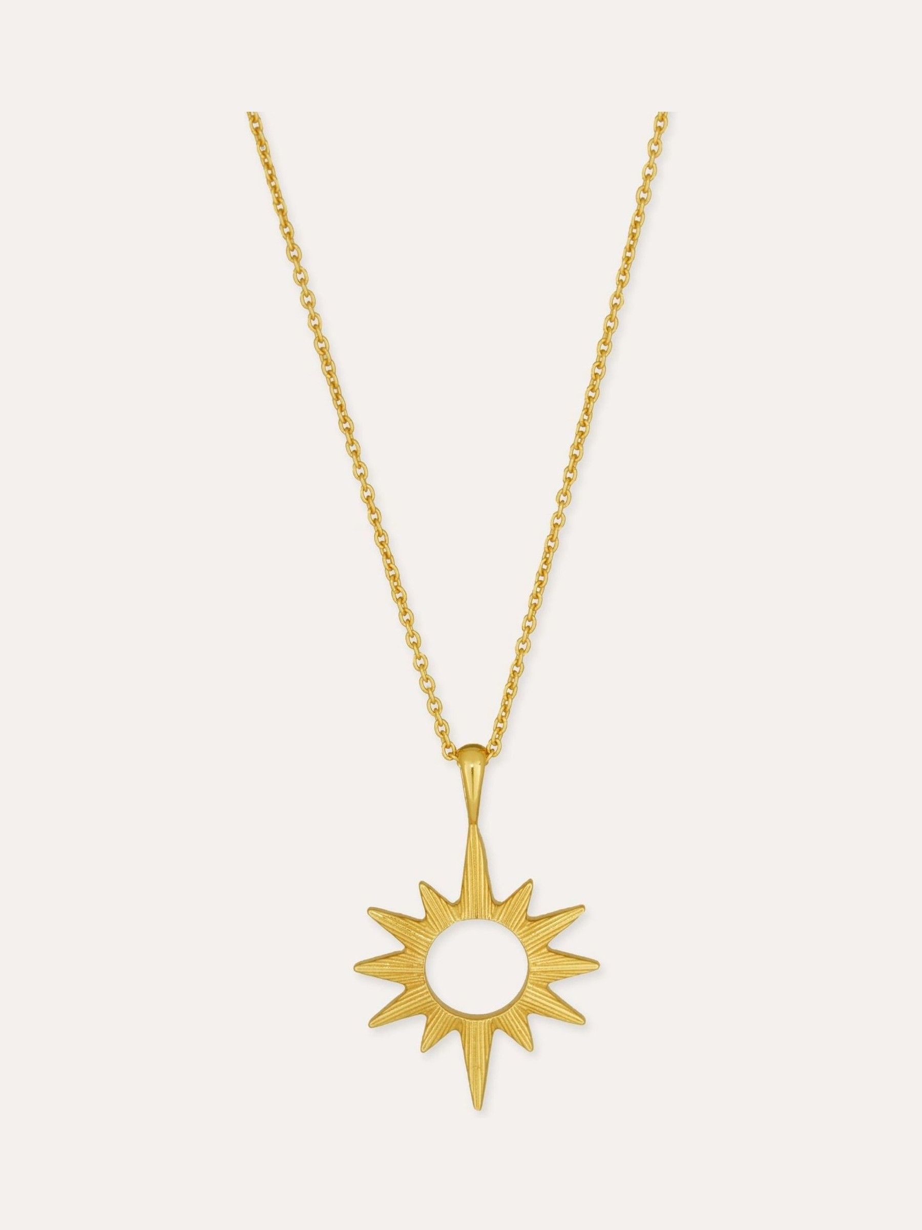 Ottoman Hands Gold Star Pendant Necklace - Image 1 of 4