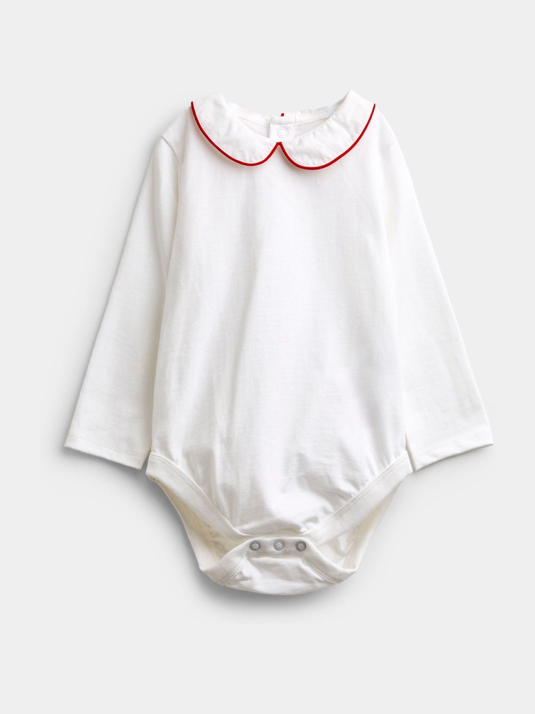 Red London Embroidered 2-Piece Dungarees & Bodysuit Set - Image 2 of 7