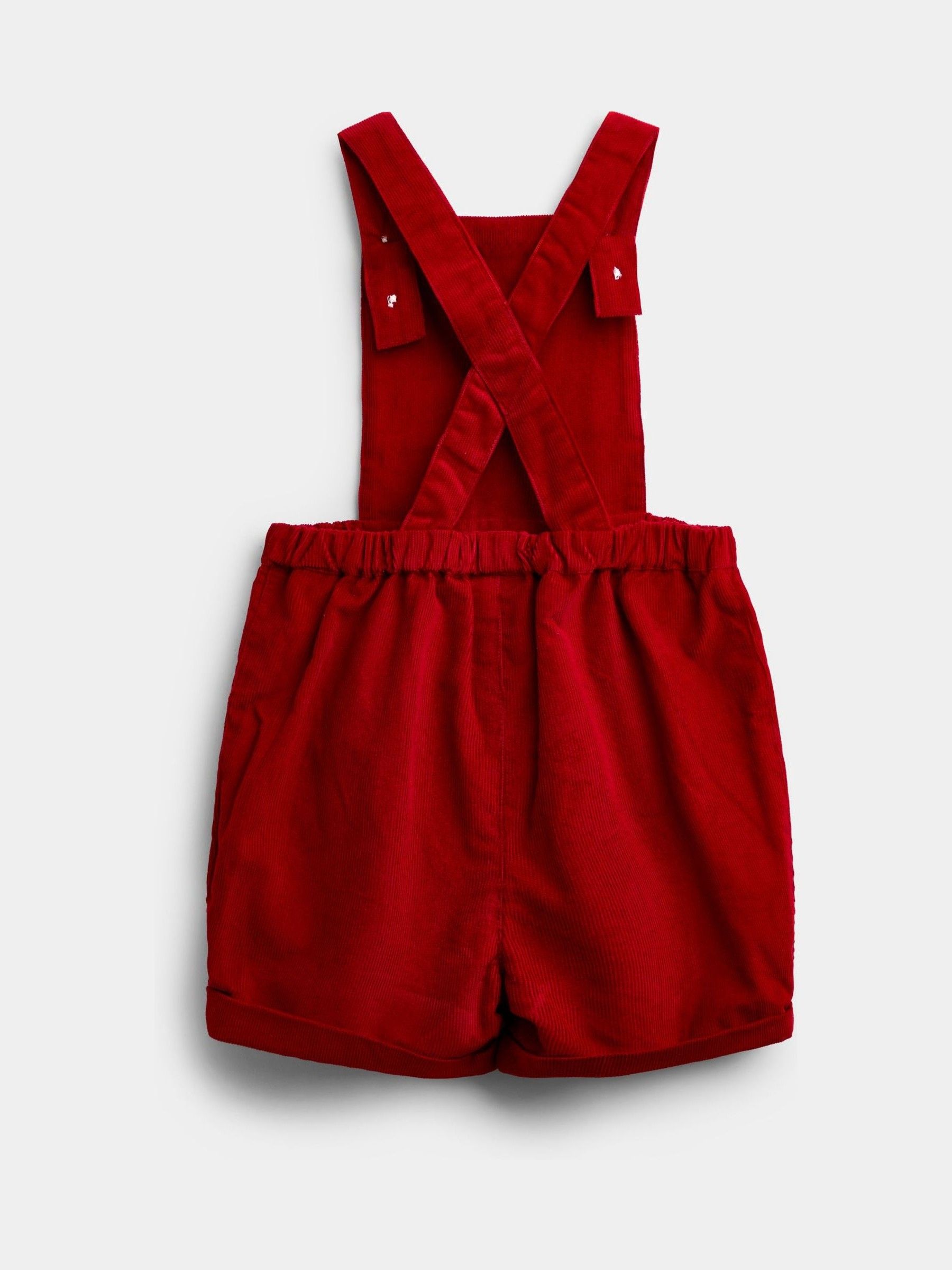 Red London Embroidered 2-Piece Dungarees & Bodysuit Set - Image 5 of 7