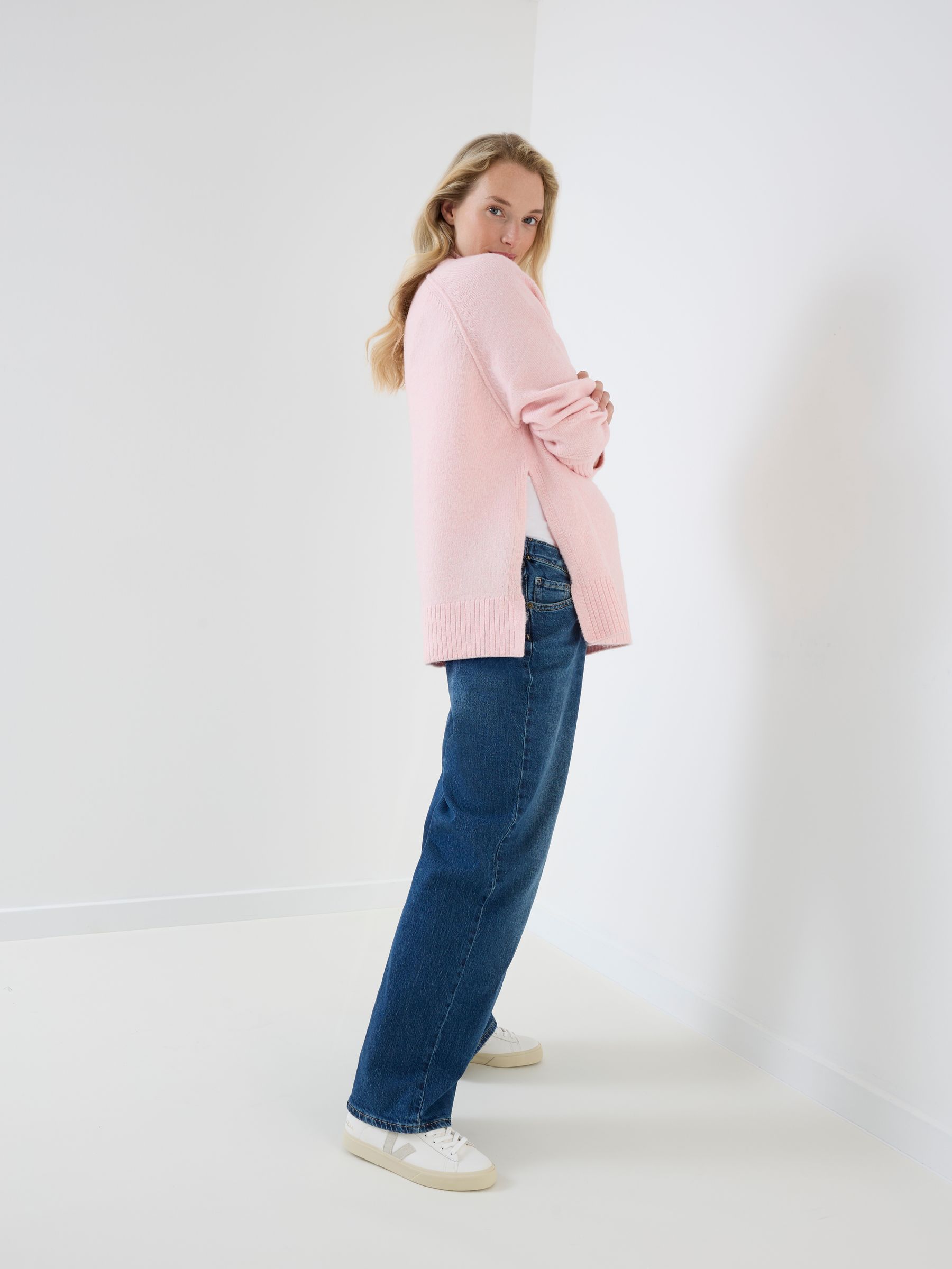 Light Pink Turtle Neck Maternity Jumper - Image 5 of 6