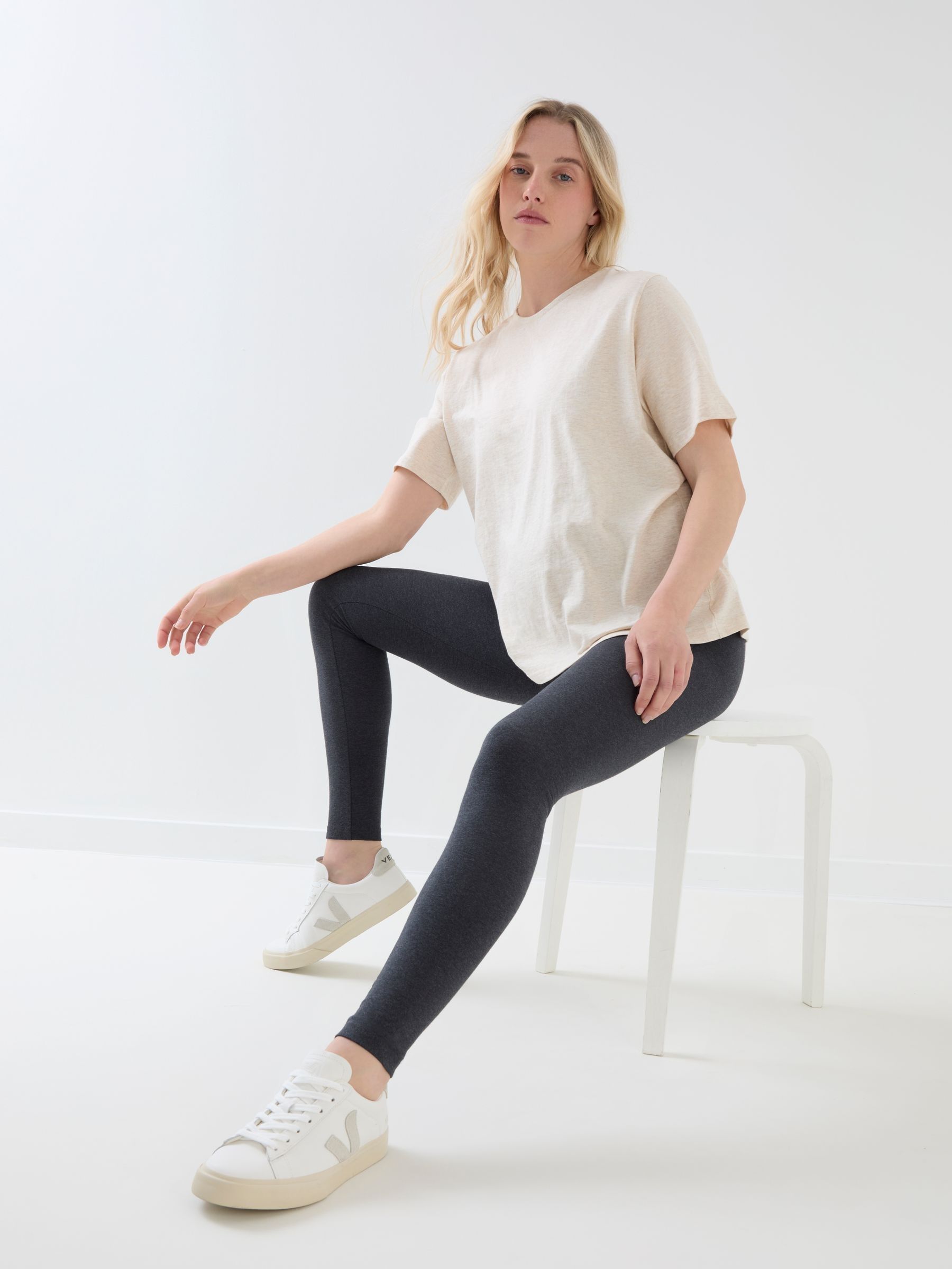 Black & Grey 2-Pack Maternity Leggings - Image 3 of 7