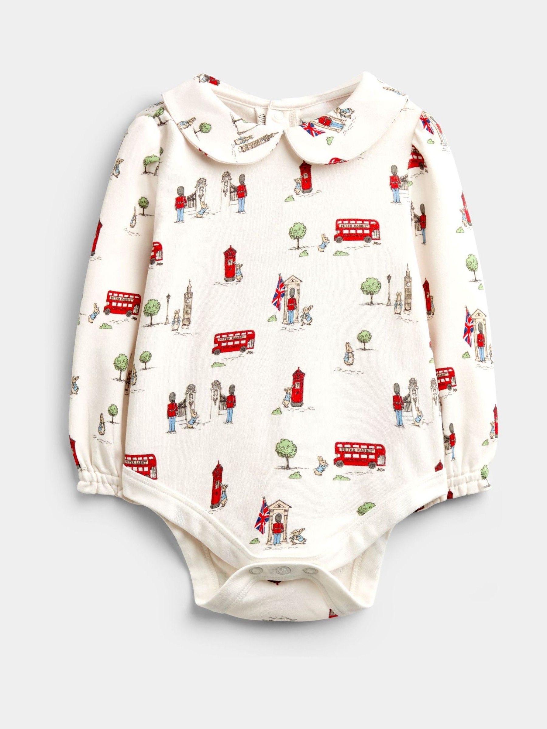 Light Blue Peter Rabbit London Pinny Dress & Bodysuit Set - Image 2 of 7